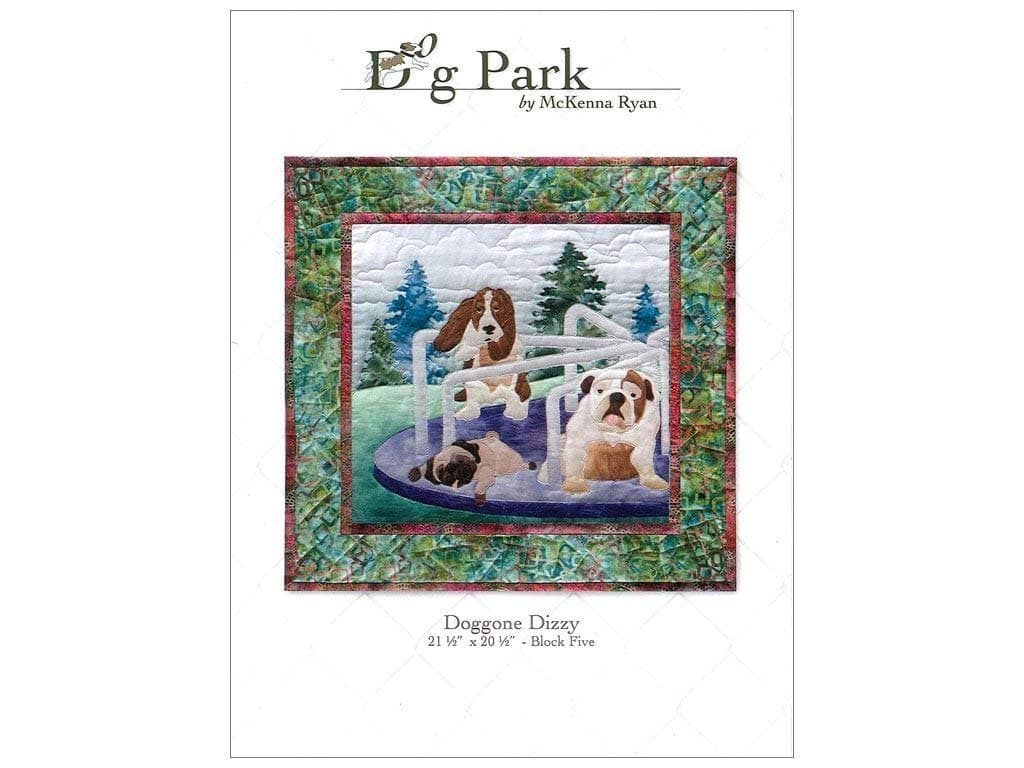 Dog Park Doggone Dizzy Pattern