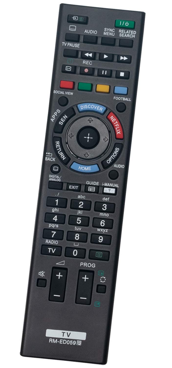 ALLIMITY RM-ED059 Remote Control Replace fit for Sony LED LCD Bravia TV KDL-42W705B KDL-42W817B KDL-42W805B KDL-42W829B KDL-50W828B KDL-50W828B KDL-42W705 KDL-42W815B KDL-50W805B