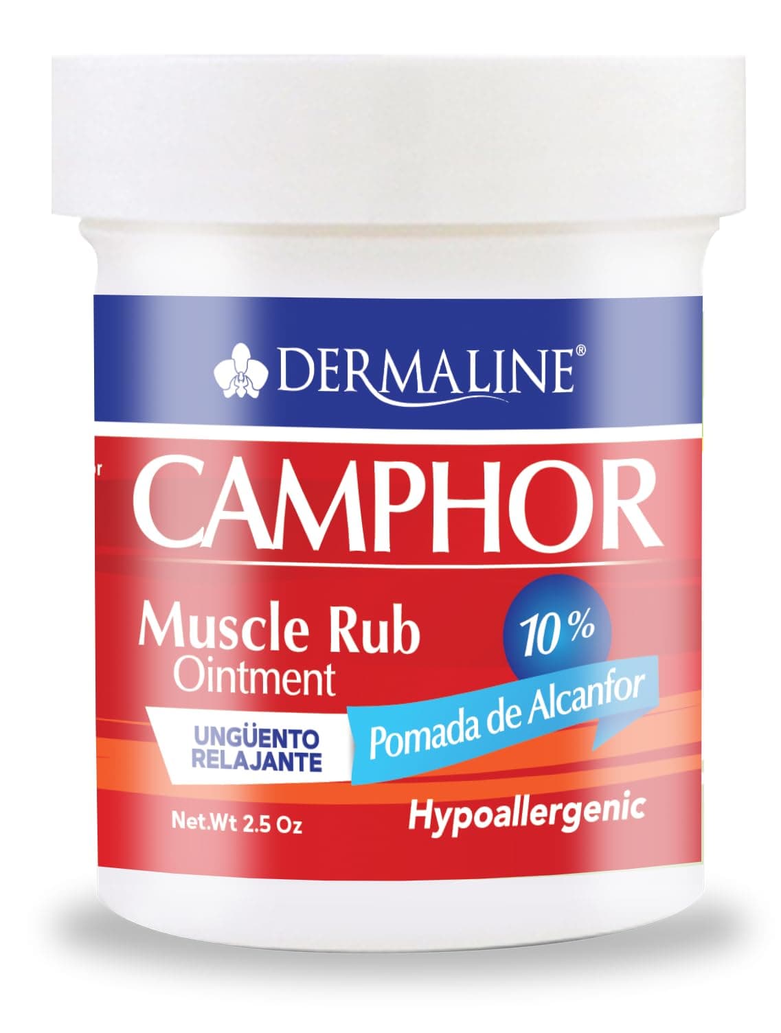 DERMALINE Camphor Ointment 2.5 Oz
