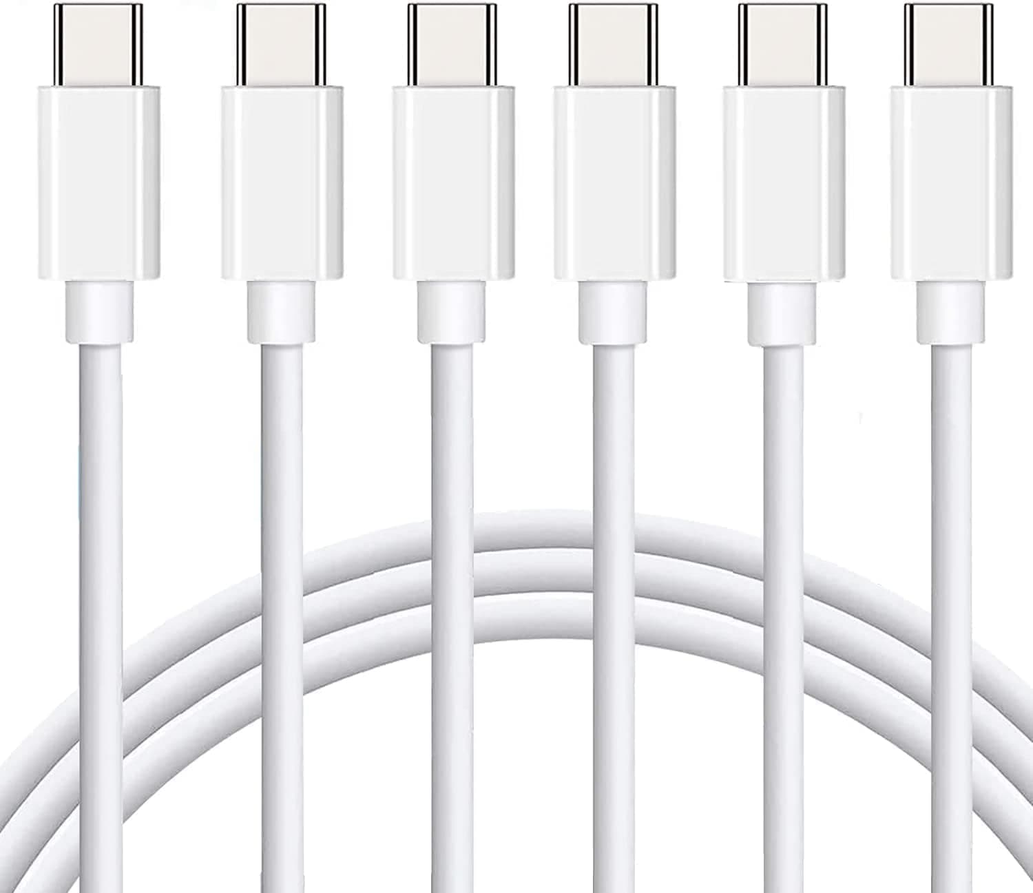 iPhone 15/16 Charger Cable 3Pack 6FT 60W Type C Fast Charging Cord Compatible with iPhone 15/16,MacBook Air/Pro,iPad Pro/Air,Samsung(White)