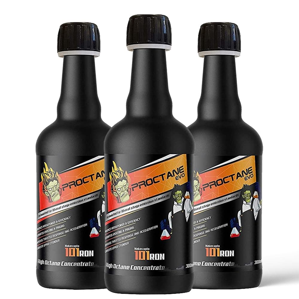 High Octane Booster for Max Engine Power, Efficiency, Mileage Boost, Complete Fuel Burn - Suitable for All Petrol Vehicles (MMT Free) (300 ml, Pack of 3)