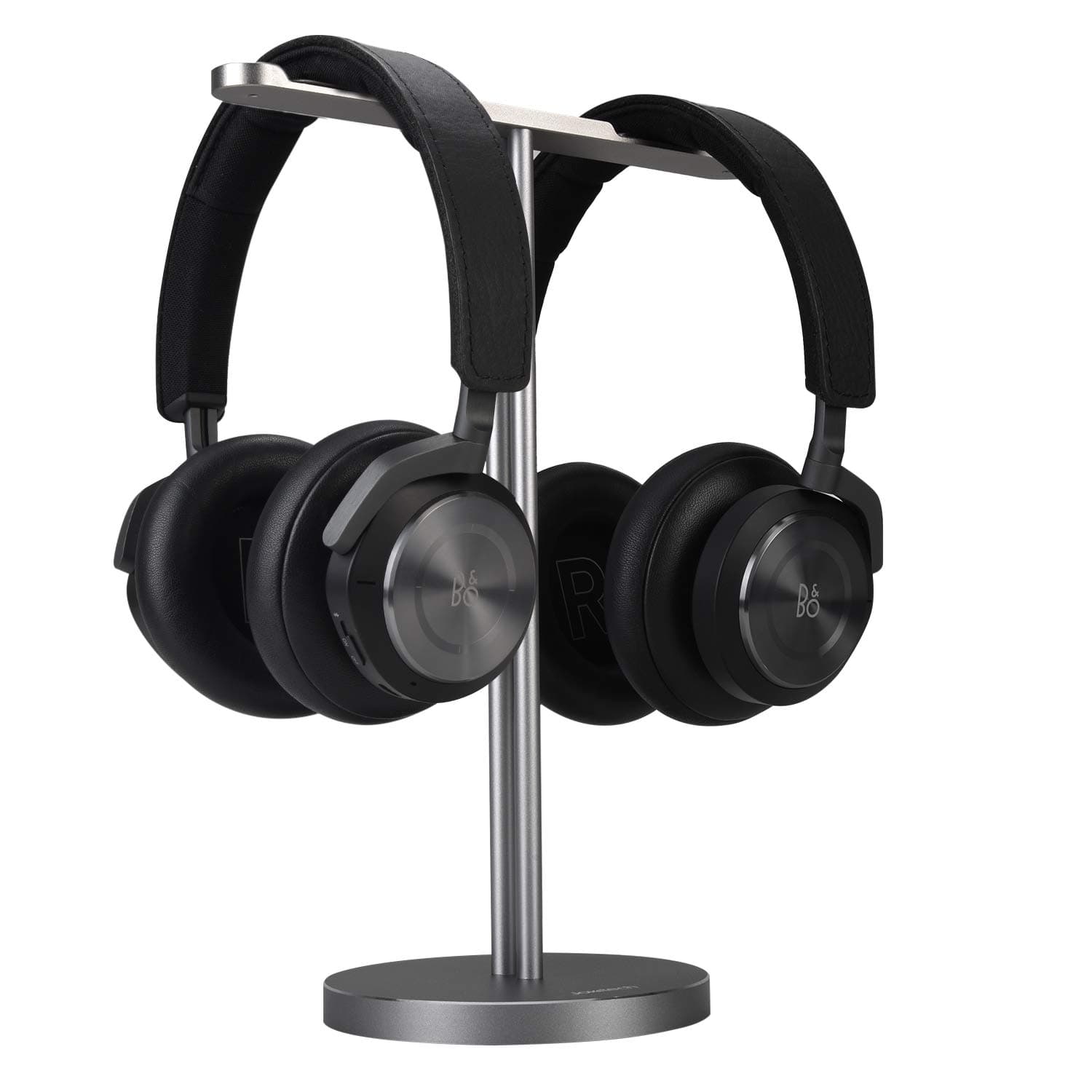 - Double Headphones Stand, Aluminum Alloy Desk 3 Headsets Holder Supporting Desktop Earphone Hanger Mount Storage Rack with Heavy Base for Home and Office Display Spacegrey