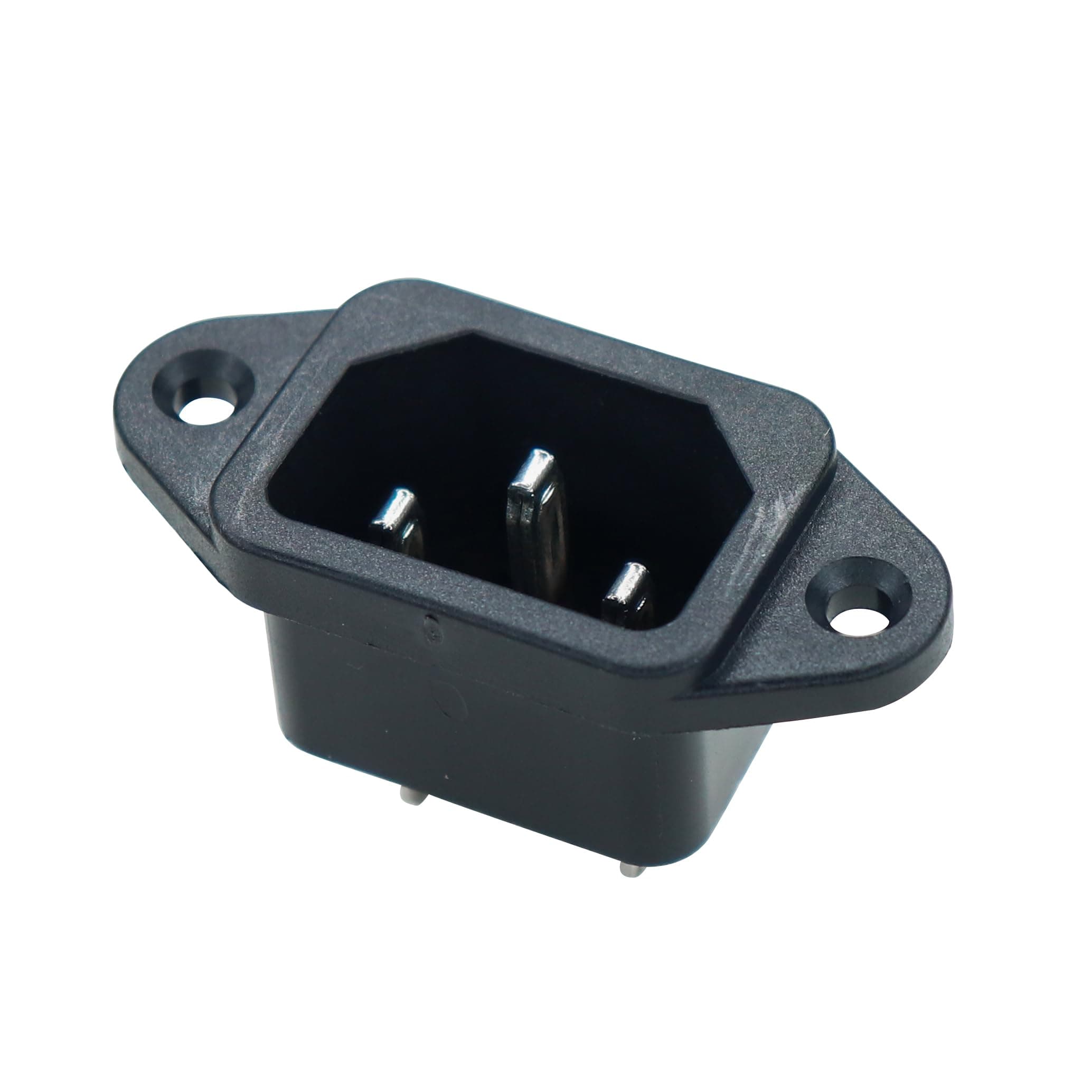 Electronic Spices C14 Adapter Power Connector Socket Screw Mount 3 Pins Inlet Power Plug Socket Pack of 1