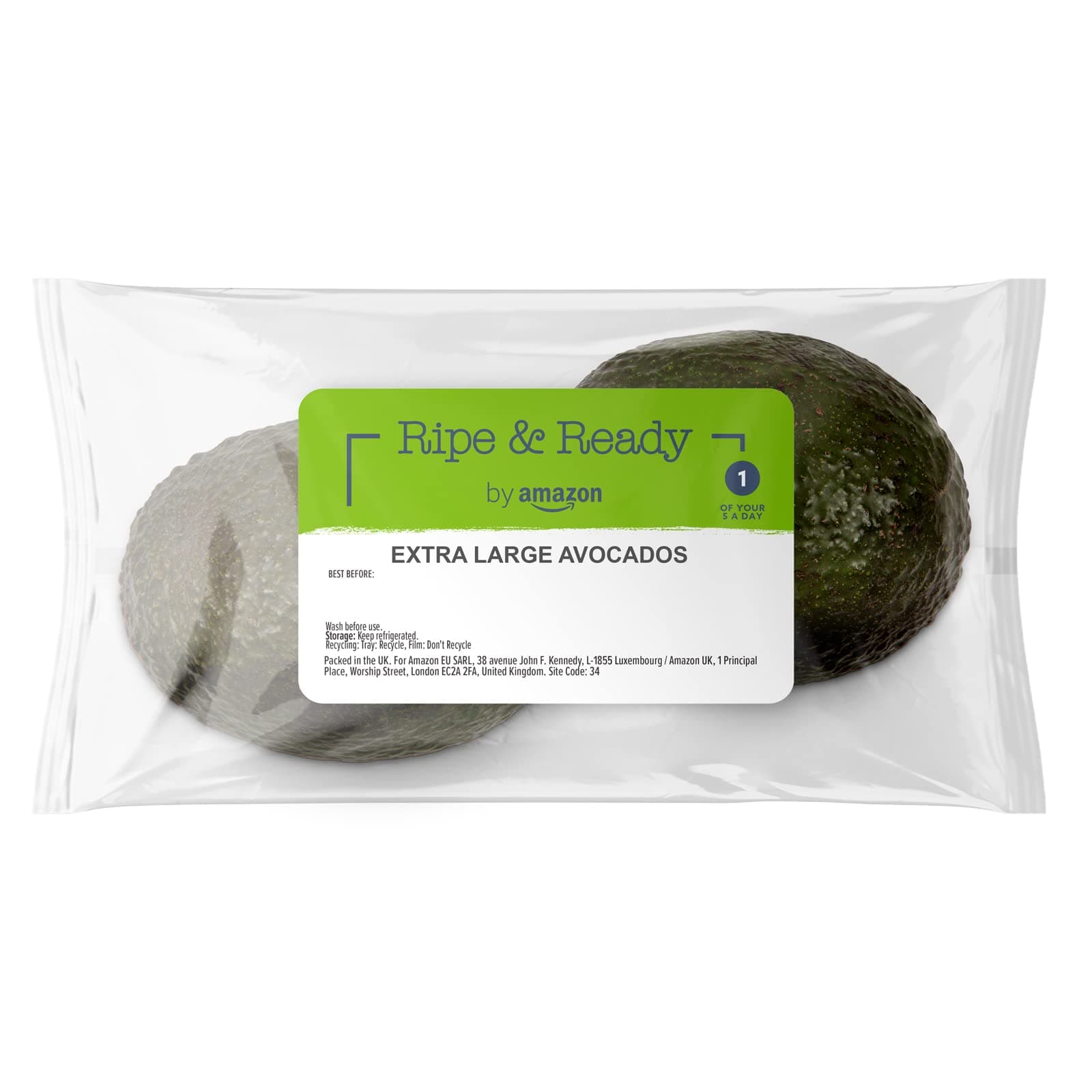 by Amazon Extra Large Ripe & Ready Avocados, 2 Pack