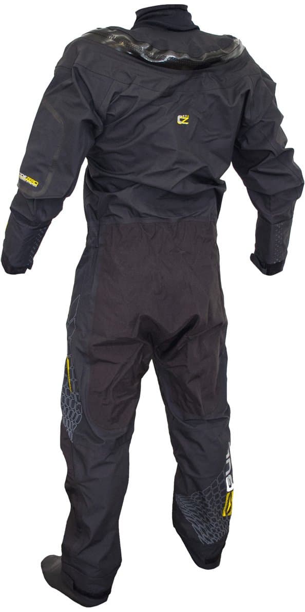 GUL Code Zero Stretch U-Zip Drysuit Dry Suit in Black - Breathable and Waterproof