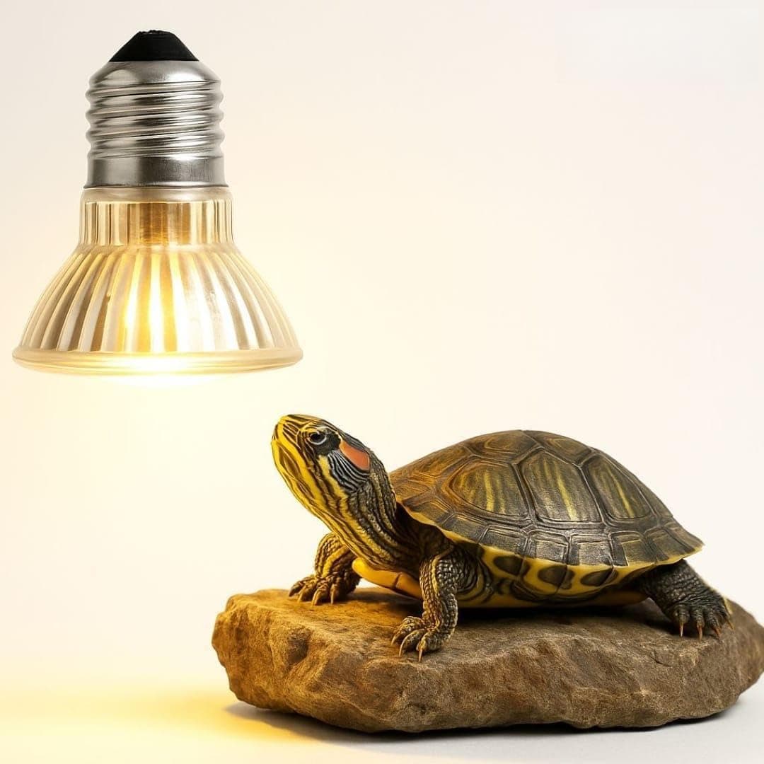 Reptile Heat Bulb, Full Spectrum UVA/UVB E27 Socket Base Basking Bulb for Turtle, Reptiles, Amphibians, Aquarium Tank & Terrarium (75 Watt, Pack of 02)