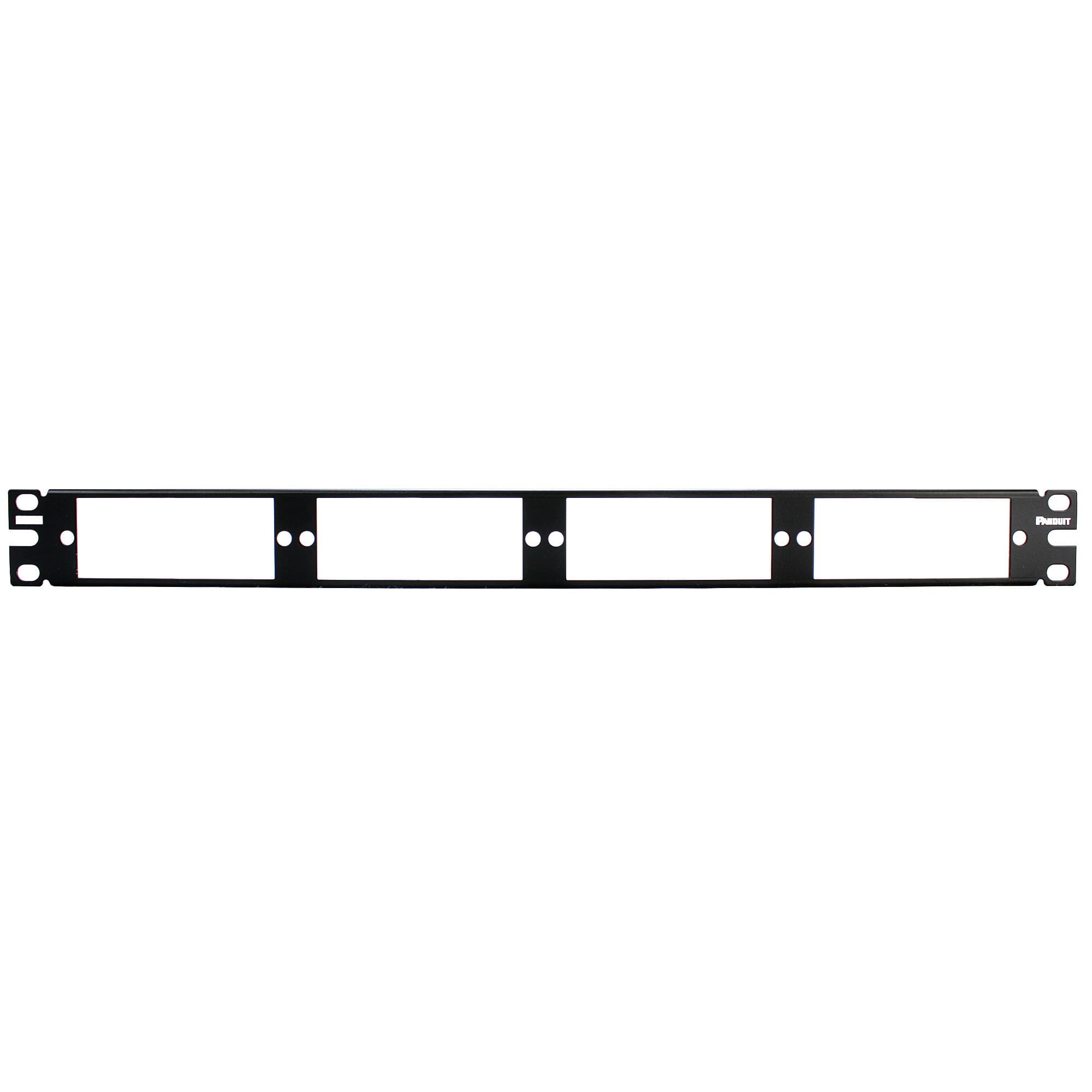 Panduit CFAPPBL1 24-Port Flat Multi-Mode Fiber Patch Panel, Black