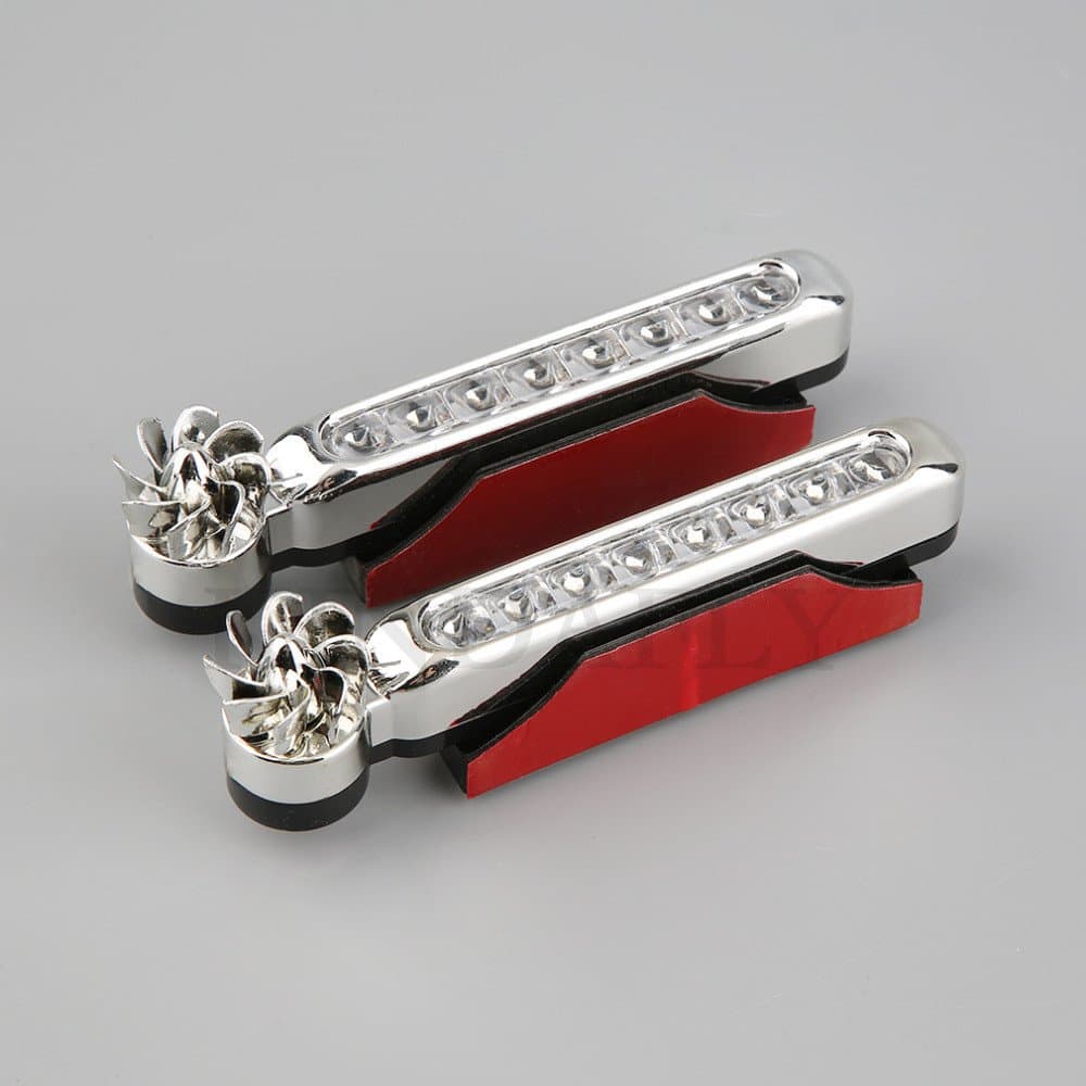 Automatic 1 Set/2pcs Wind Power Car Light 6 LED，Daytime Running Light，Fog Lamps，Wind Energy