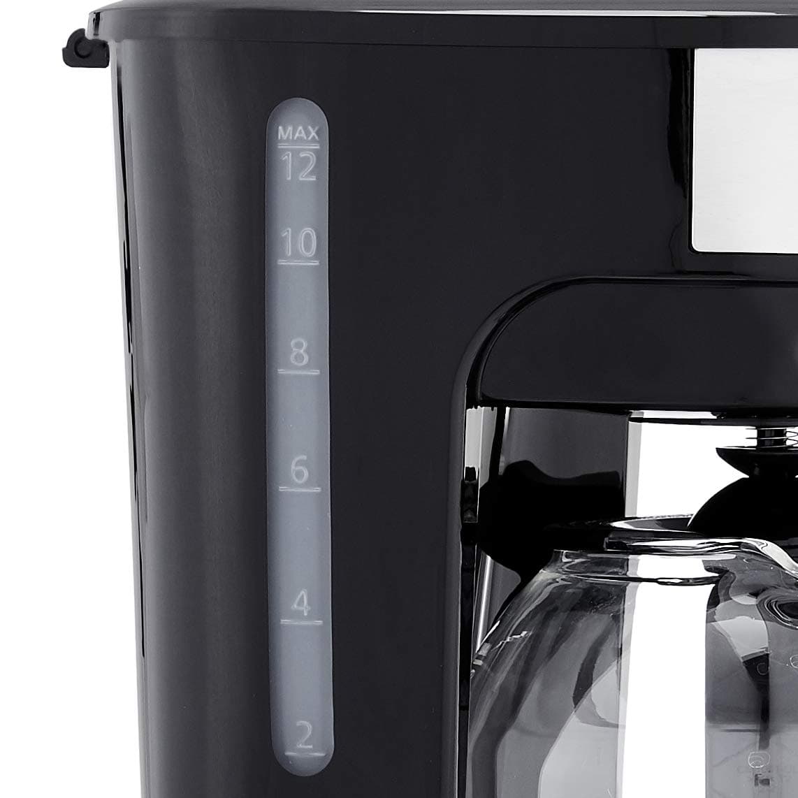 AmazonBasics 12-Cup Coffee Maker with Reusable Filter, Black and Stainless Steel