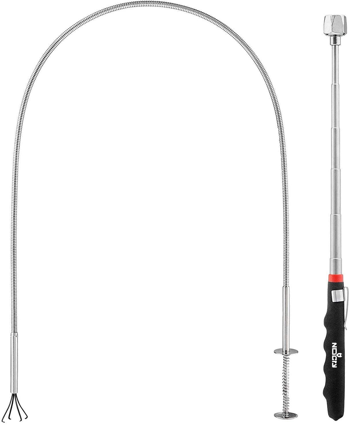 NoCry Pick-up Tool Set includes Flexible Claw Grabber Tool and Telescoping Magnet Pick-up Tool