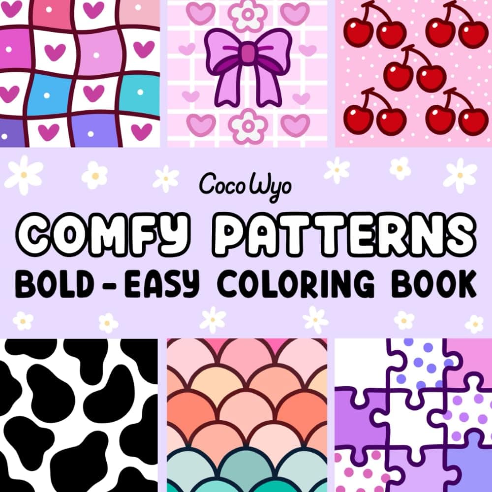 Comfy Patterns Coloring Book