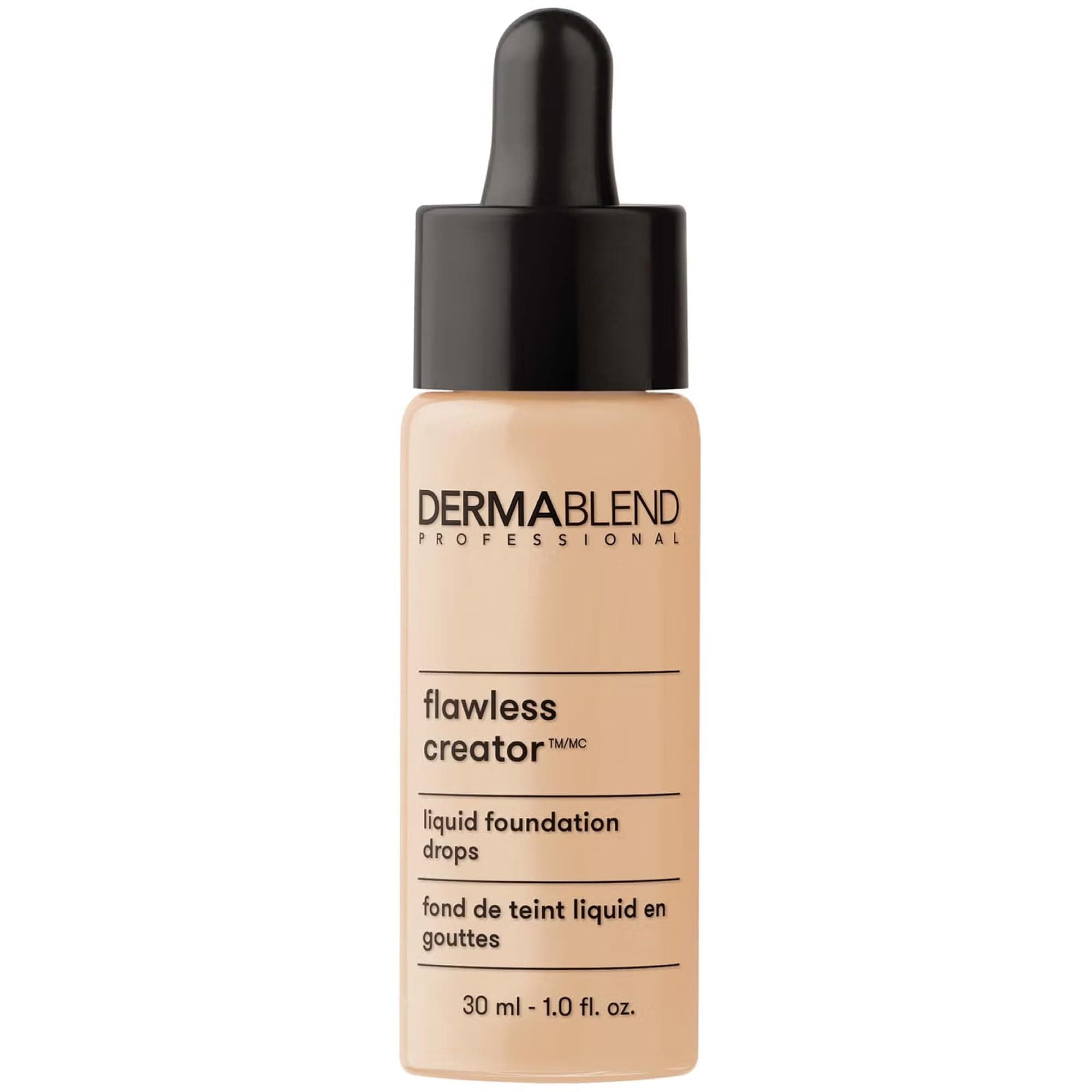 Dermablend Flawless Creator Multi-Use Liquid Foundation Makeup, Full Coverage Lightweight Buildable Foundation, Natural Finish, 1 Fl oz.