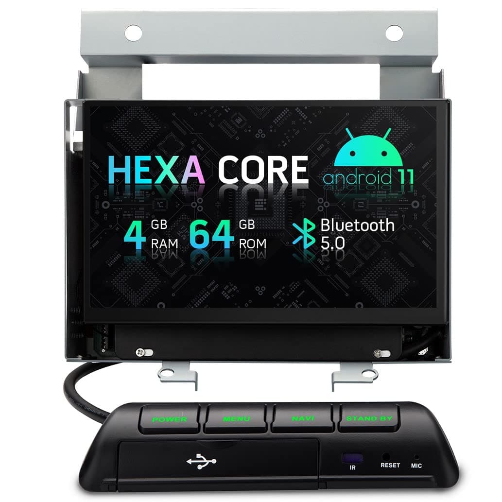 XTRONS 7''Android 11 Car Stereo GPS Navigation Hexa Core 4+64 Auto Radio Player Built-in DSP CarAutoPlay Bluetooth Support HDMI Output 4K Video WiFi OBD2 DAB+ TPMS DVR for Land Rover Freelander 2