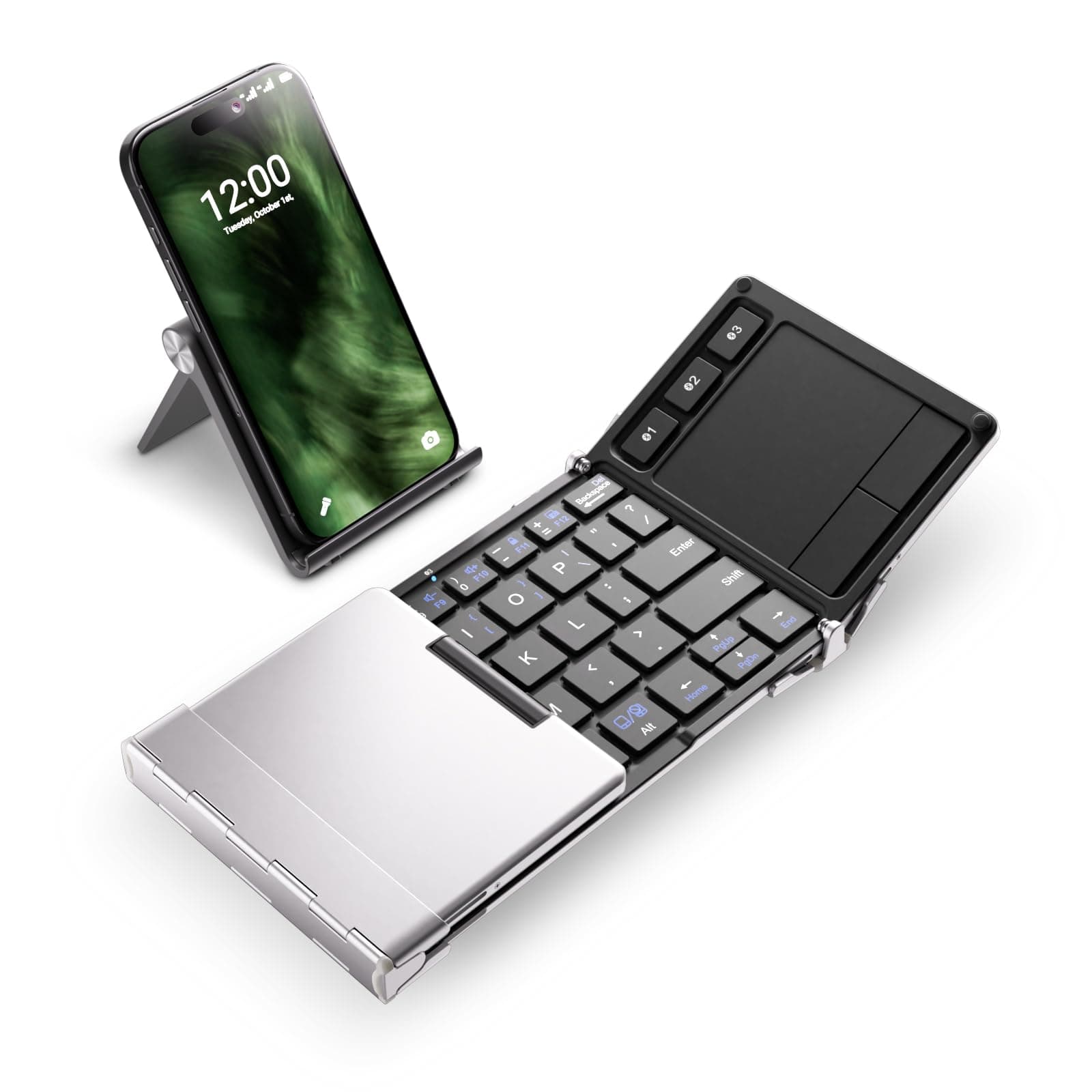 iClever Folding Bluetooth Keyboard - Silver