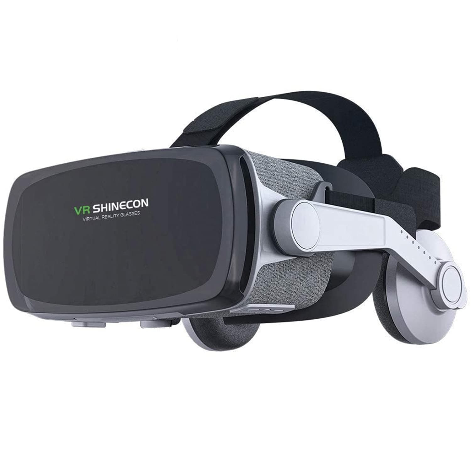 EDGEMETER VR SHINECON 9.0 GE07 3D Virtual Reality Headset with Stereo Headphone with 100-120 FOV angle 40 mm lens 360 degree 3D Viewing for All Android and iOS 3.5-6 Inch Smartphone