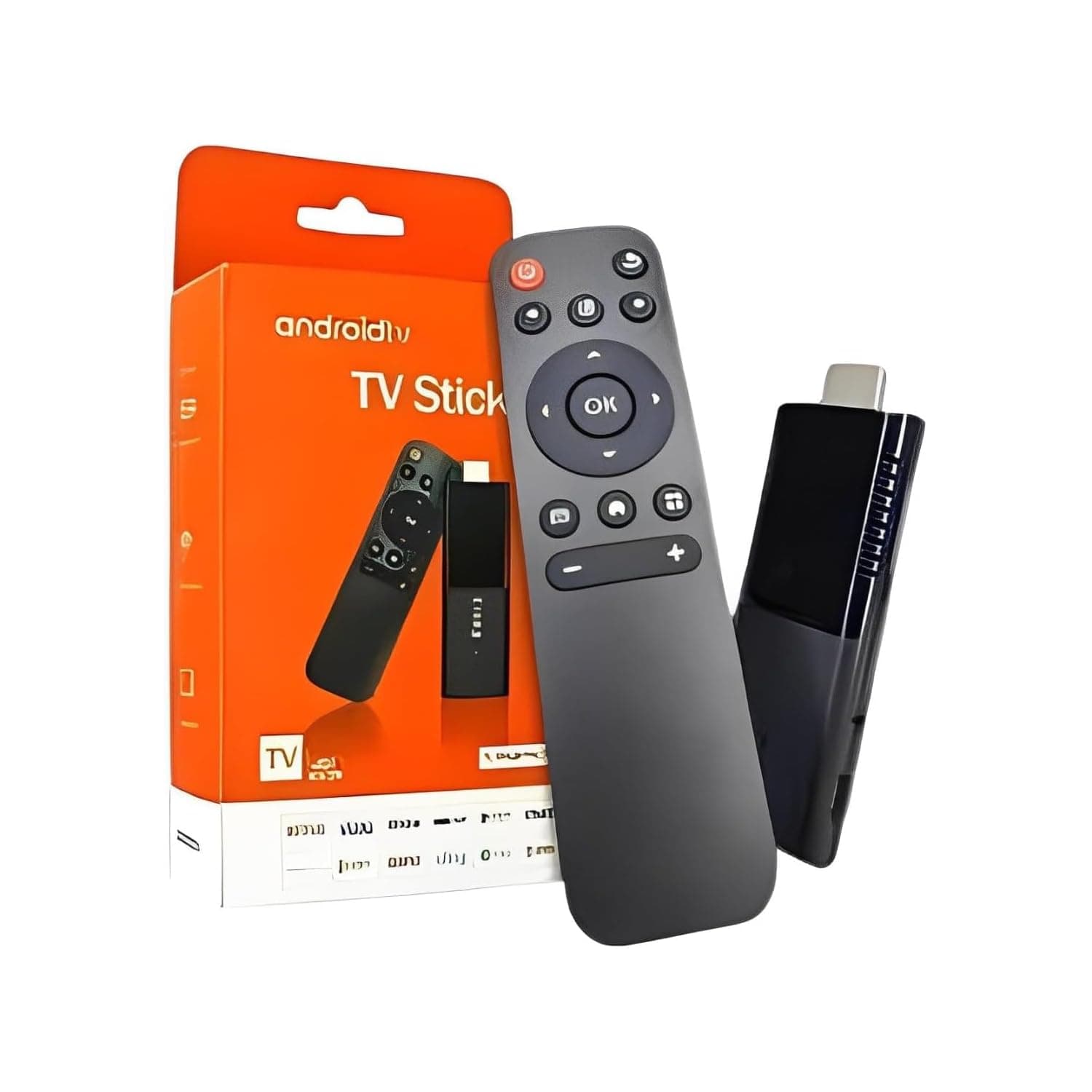 Android TV Full HD Streaming Device Stick Remote Control & Voice Control Google TV And Google Assistant Supported Android TV Box FHD Dongle Set TV Stick (1GBRAM+8GBROM)