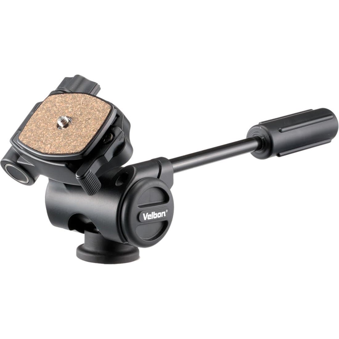 Velbon PH-157Q 3-Way Head with Quick Release - Silver Handle