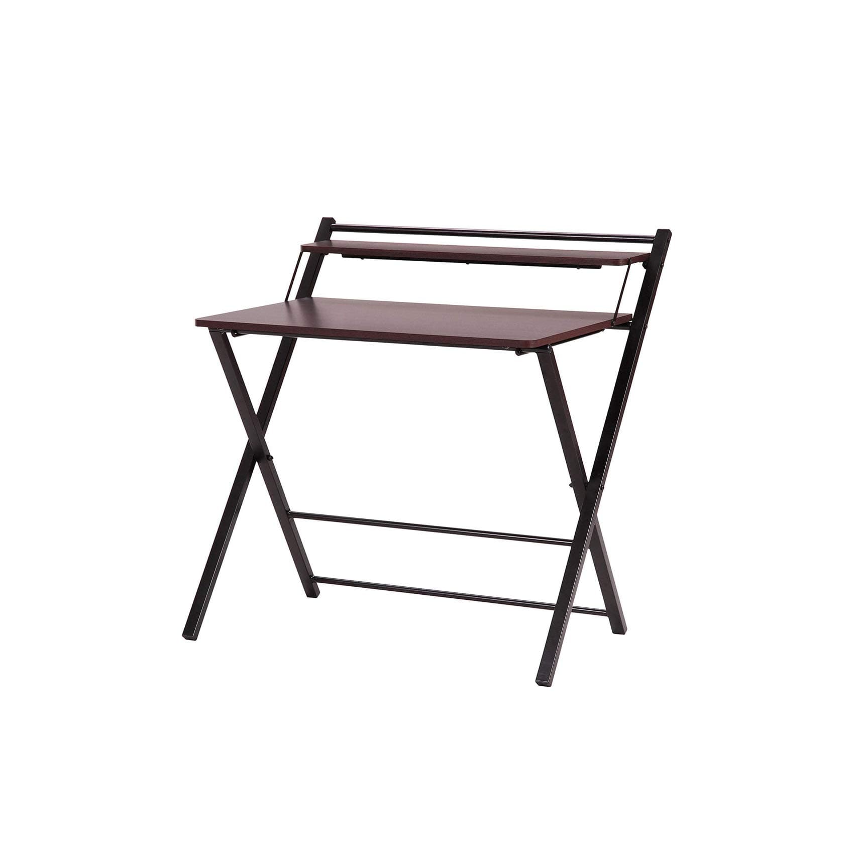 Coirfit Smart Work from Home Table/Multi Purpose/Study Table/Adjustable Portable Laptop Table- 87 x 87 x 64 cm, Walnut Brown