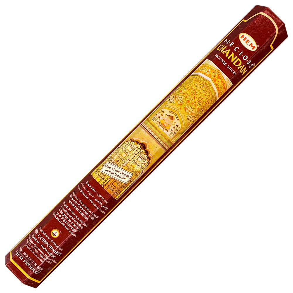 The New Age Source Hem Hexagonal Pack Incense 20 Gr Precious Chandan Pack of 6