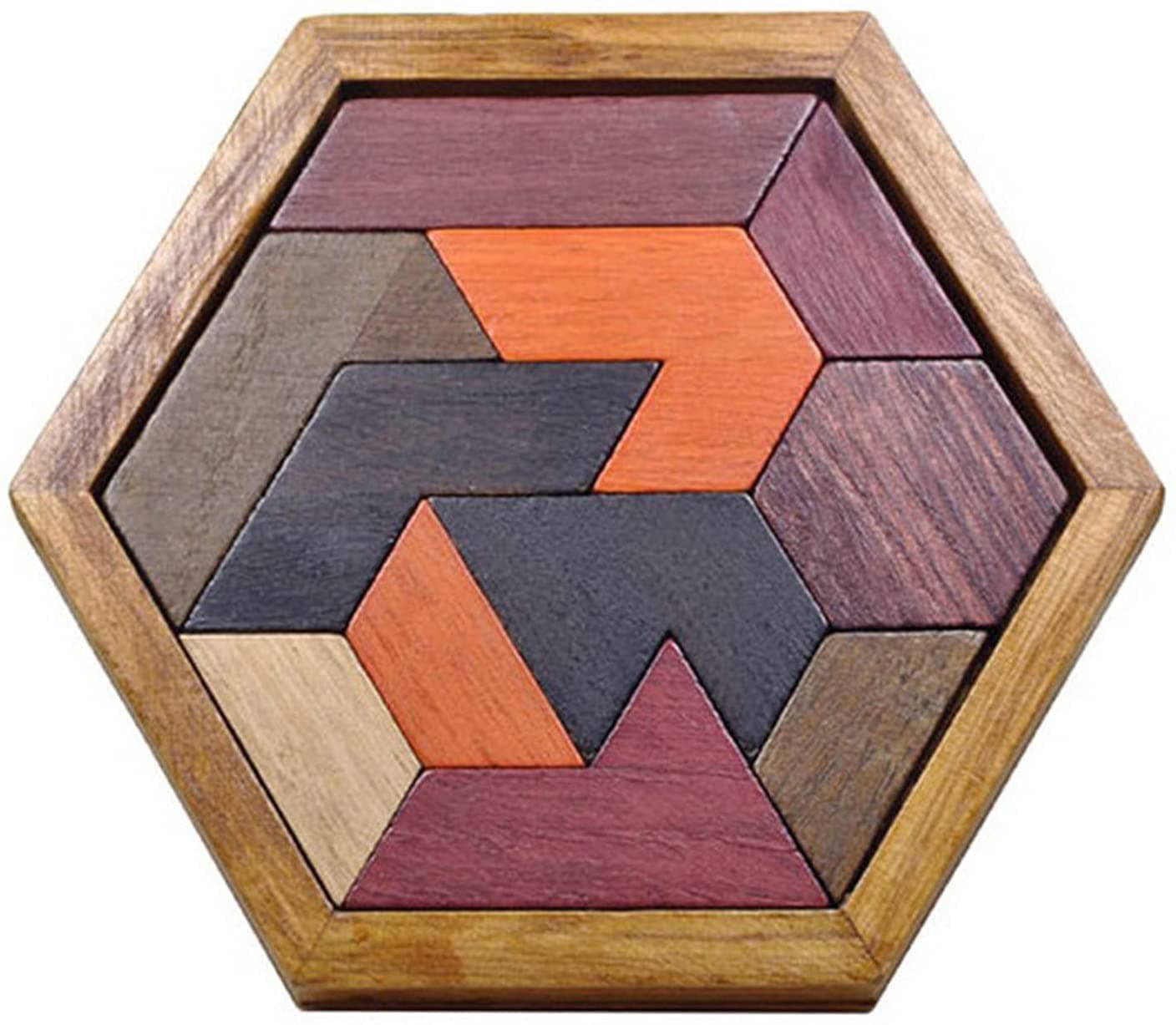 Mumoo Bear Puzzles With Hexagonal Base Brain Teaser Intelligence Toy Gift For Kids Adult