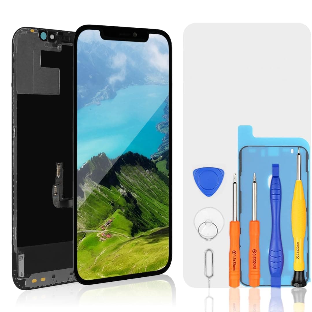 bokman For iPhone 12/iPhone 12 Pro Screen Display, Front Panel Assembly Display Replacement LCD Screen