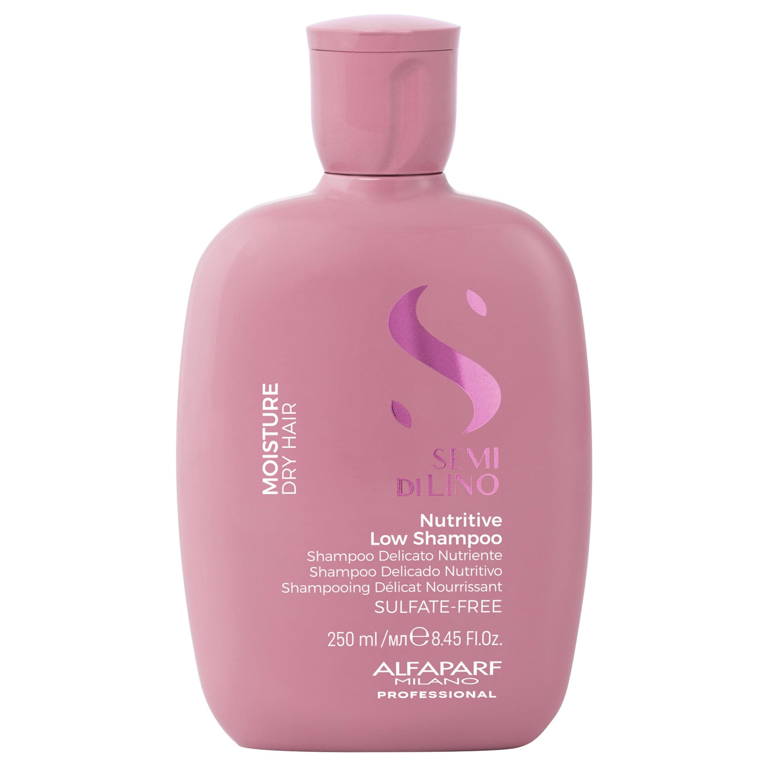 Semi Di Lino Moisture Nutritive Sulfate Free Shampoo for Dry Hair - Paraben and Paraffin Free - Safe on Color Treated Hair - Professional Salon Quality