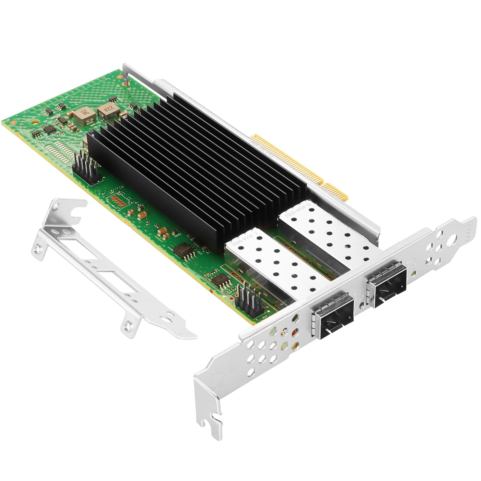 PCIe Ethernet Network Card for Intel E810-XXVDA2 E810 Chipset PCIe 4.0 X8 25Gb Dual Port SFP28 LAN Card Support Windows Server/Windows/Linux/VMware/ESX