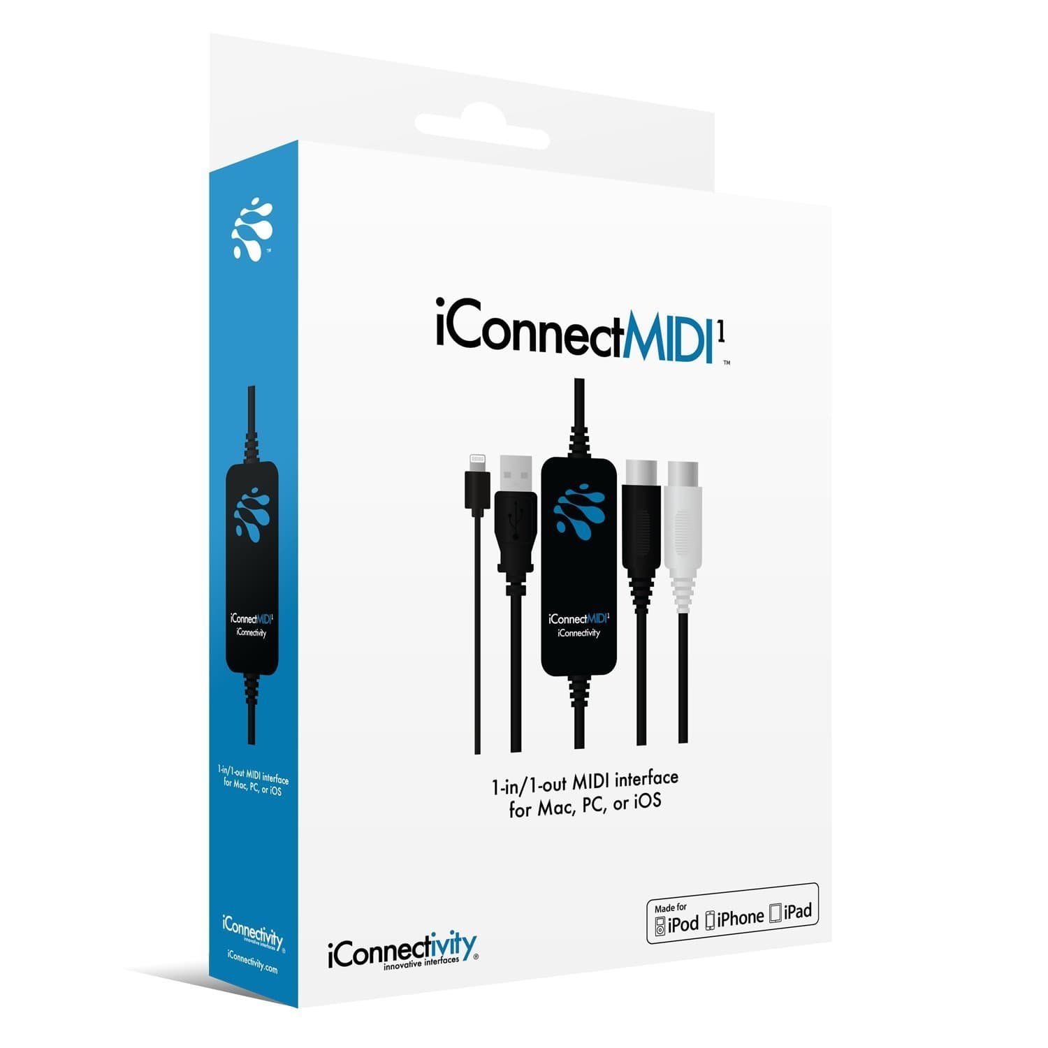 iConnectivity icmidi 01L Lightning Version 1-in 1-out USB To MIDI Interface for Mac/PC and iOS