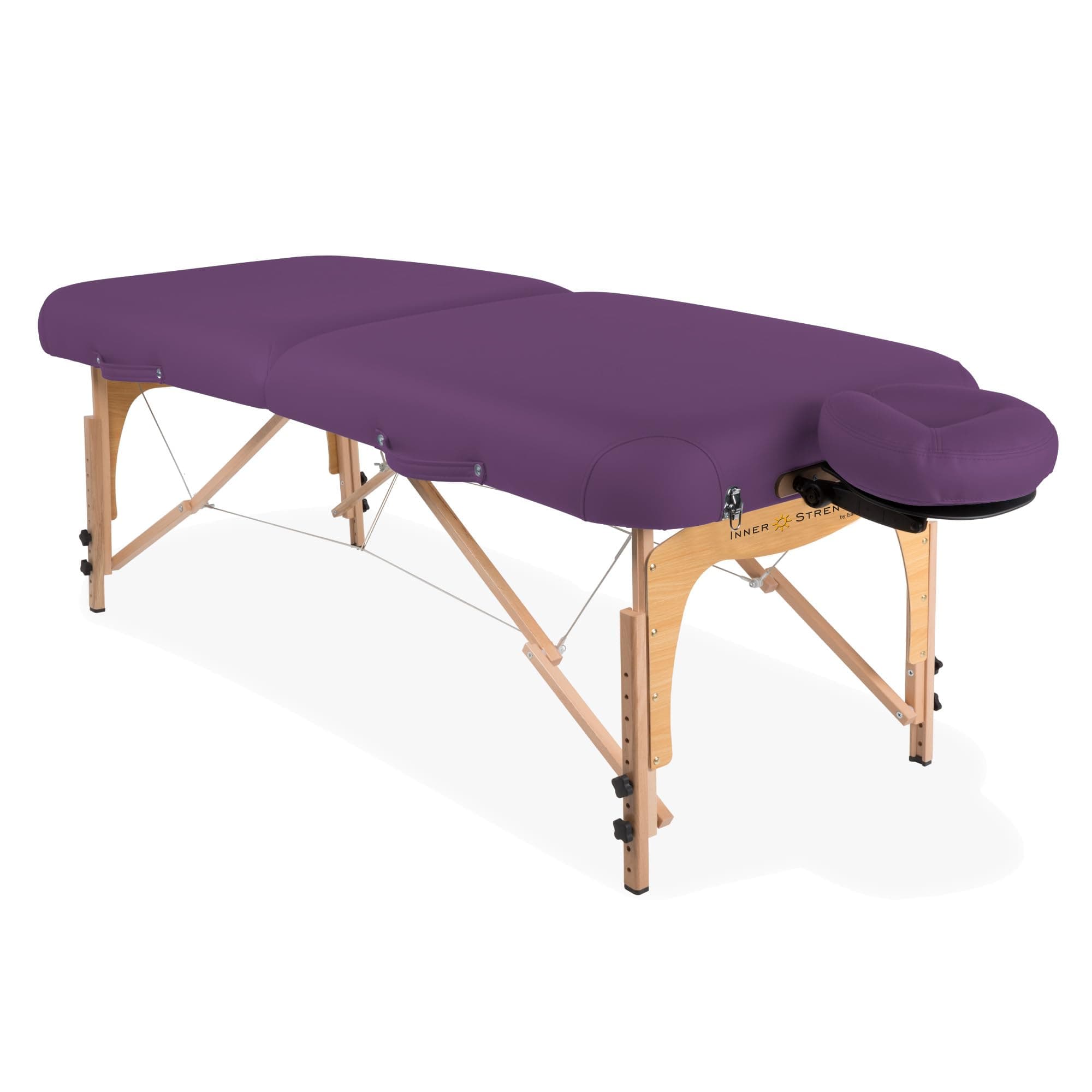 INNER STRENGTH Portable Massage Table Package E2 - Full Reiki Massage Table Incl. Deluxe Adjustable Face Cradle, Pillow & Carry Case (30"x73")