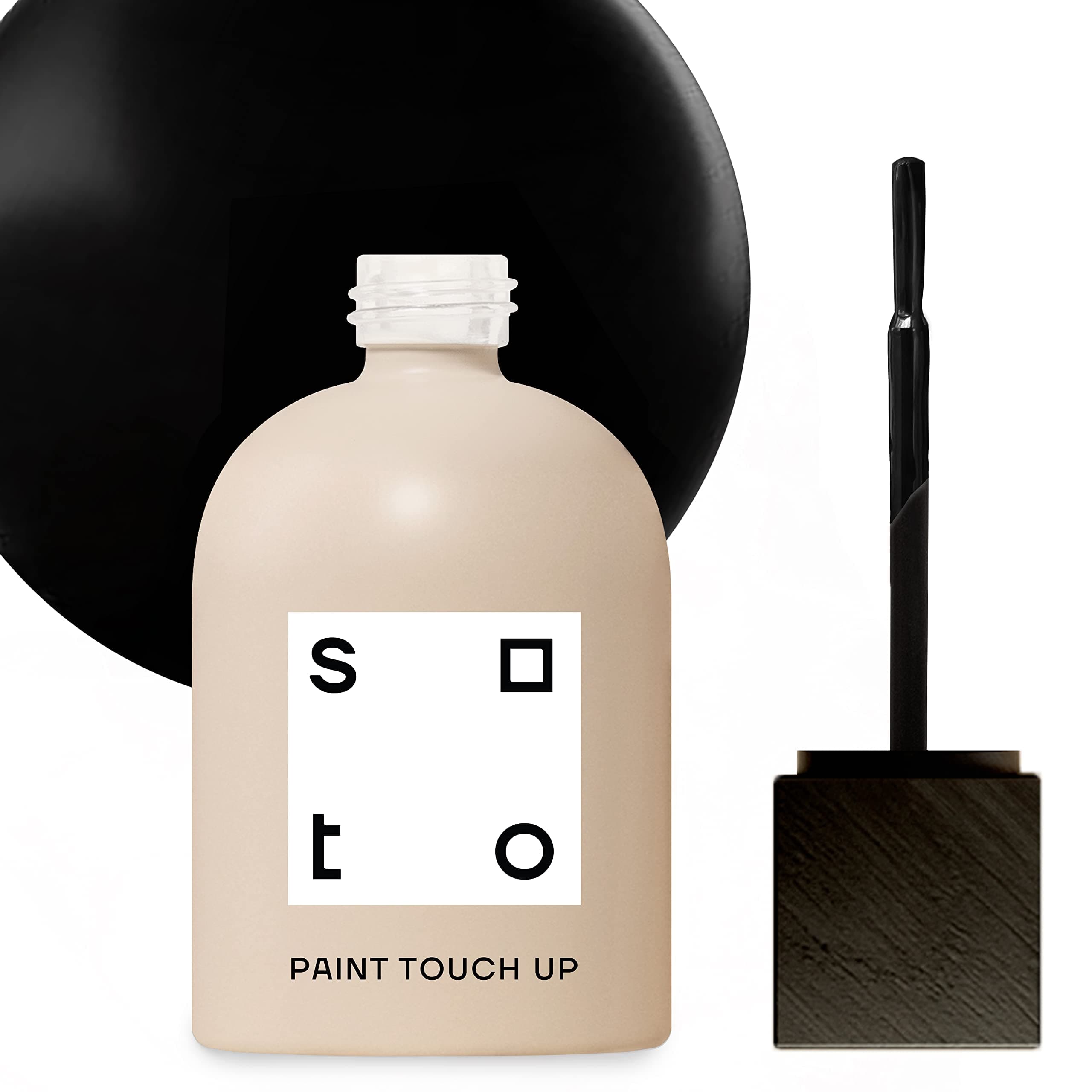 - soto Black Paint Touch Up, Multi-Surface, Matte Finish (No. 70 Mars Black) - 1.5 Ounces/45 Milliliters of Scratch Repair for Furniture, Walls, Cabinets, Trim, Doors, Indoor/Outdoor