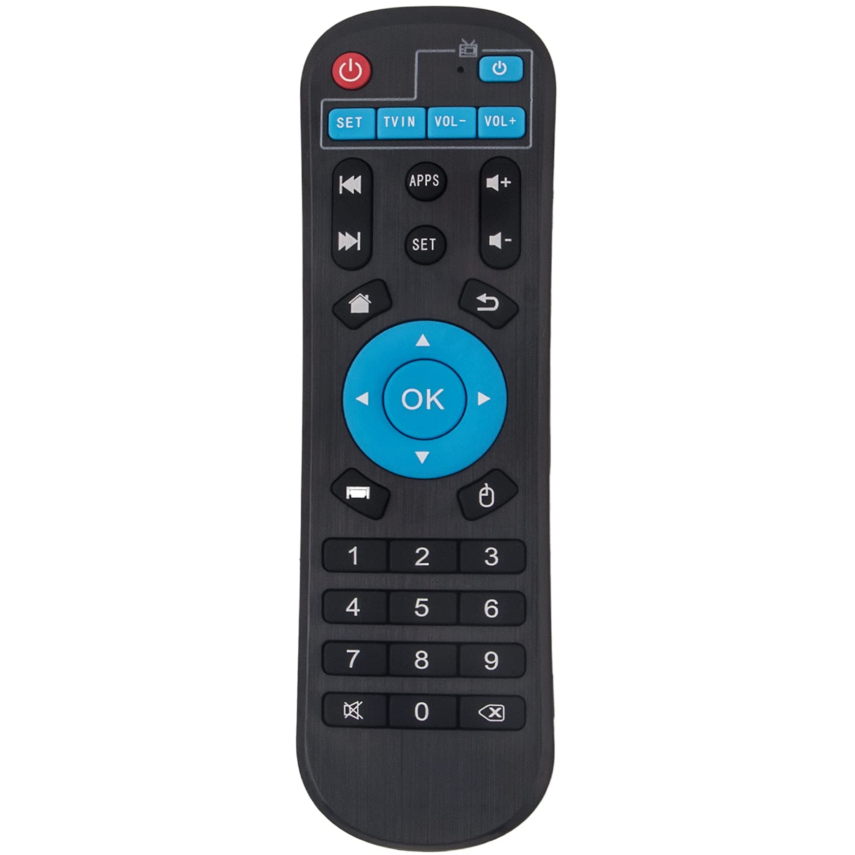 Replace Remote Control fit for Android TV Box T95, T95 MAX, T95Z Plus, T95K T95V T95U T95W Pro, T95 X2, Qbox, Q Plus, X96, H96, MX1, MX10, T9, TX3, TX6, H50, HK1, X88 Smart TV Streaming