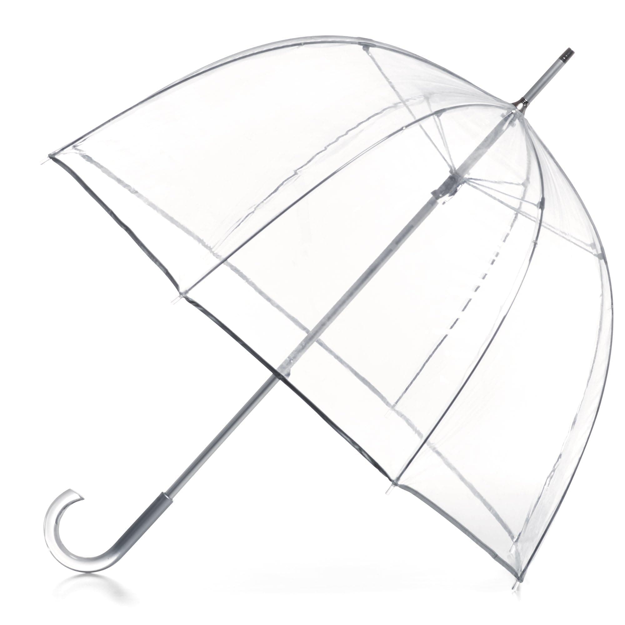totes Womens and Mens Signature Clear Bubble Umbrella, Lightweight, Manual, Rainproof and Windproof