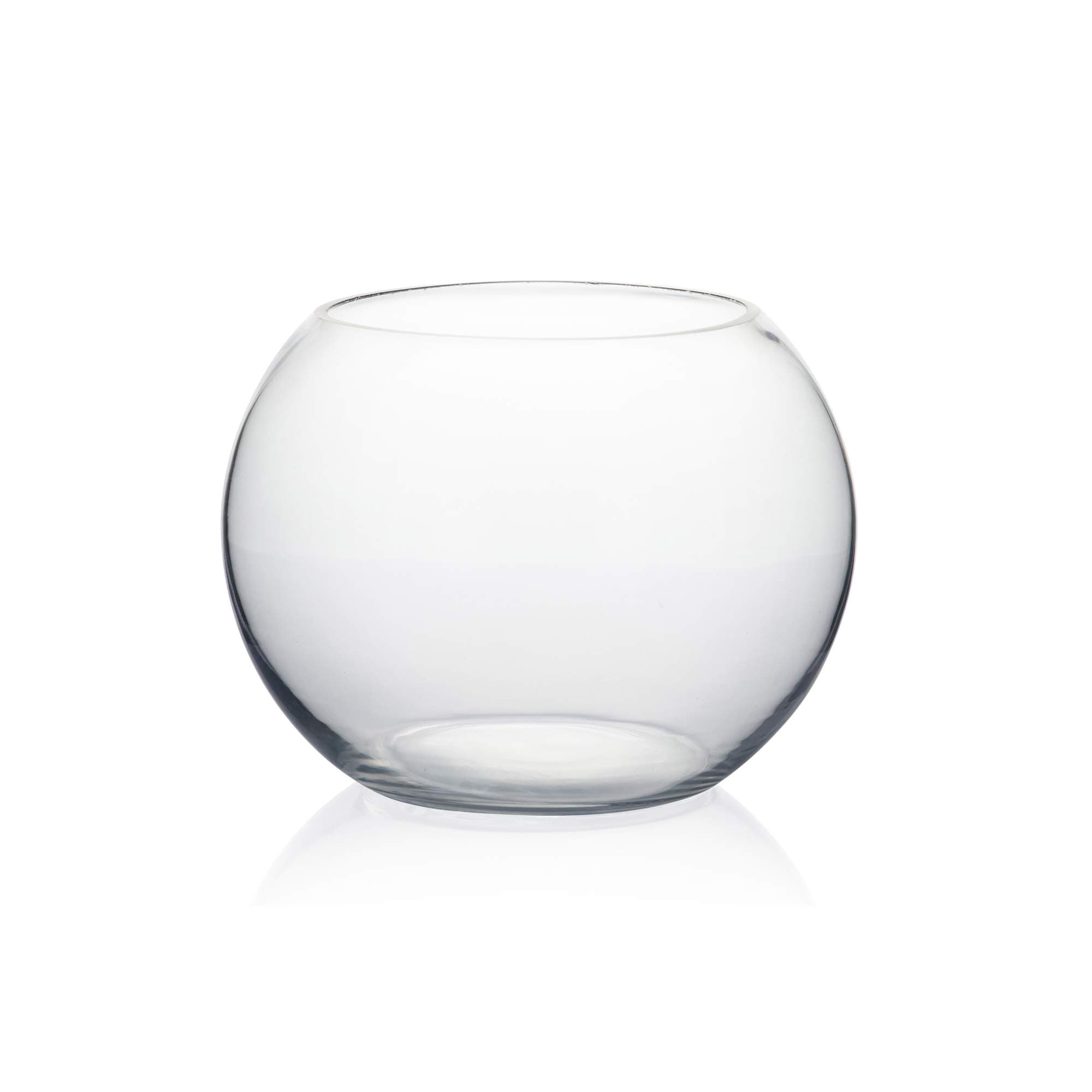 Bowl Glass Vase, Diameter 8", Height 6", Open Width 5", (Multiple Sizes Choices) Clear Bubble Planter Terrarium Fish Bowl for Wedding Event Home Decor, 1 Piece (VBW0008A)