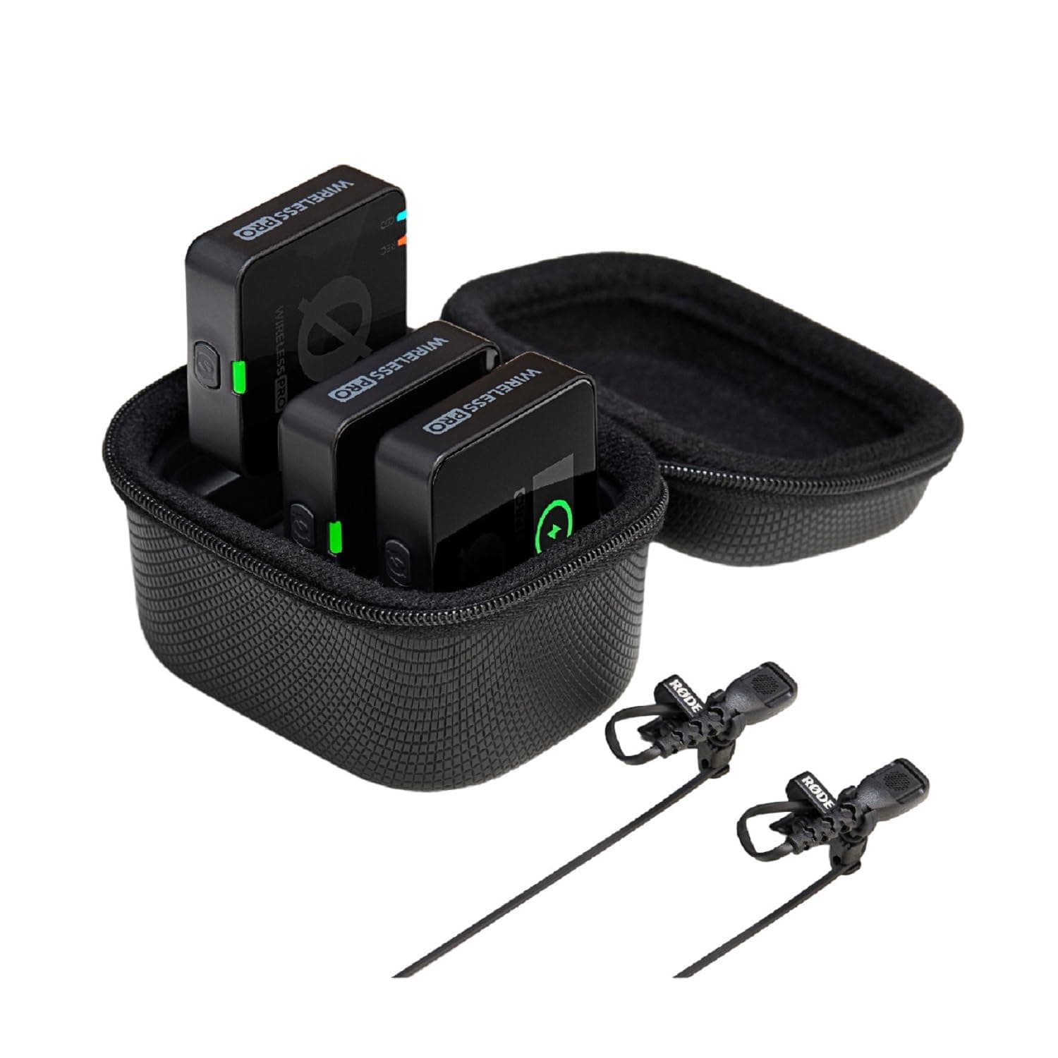 Wireless PRO Compact Wireless Microphone System with Timecode, 32-bit Float On-board Recording, 2 Lavalier Microphones and Smart Charge Case for Filmmaking and Content Creation