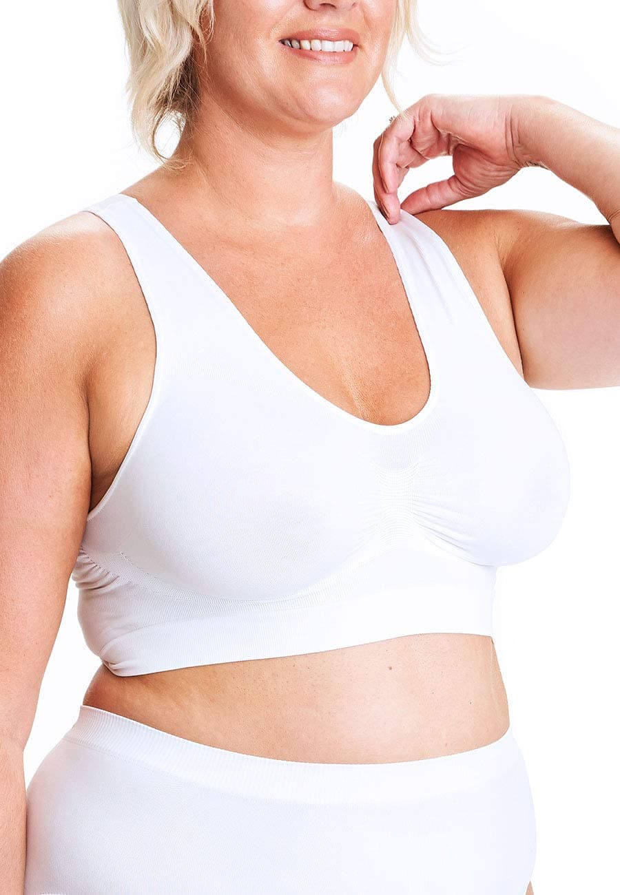 Plus Size Pull-Over Seamless Bra | Sizes from 38B to 56E