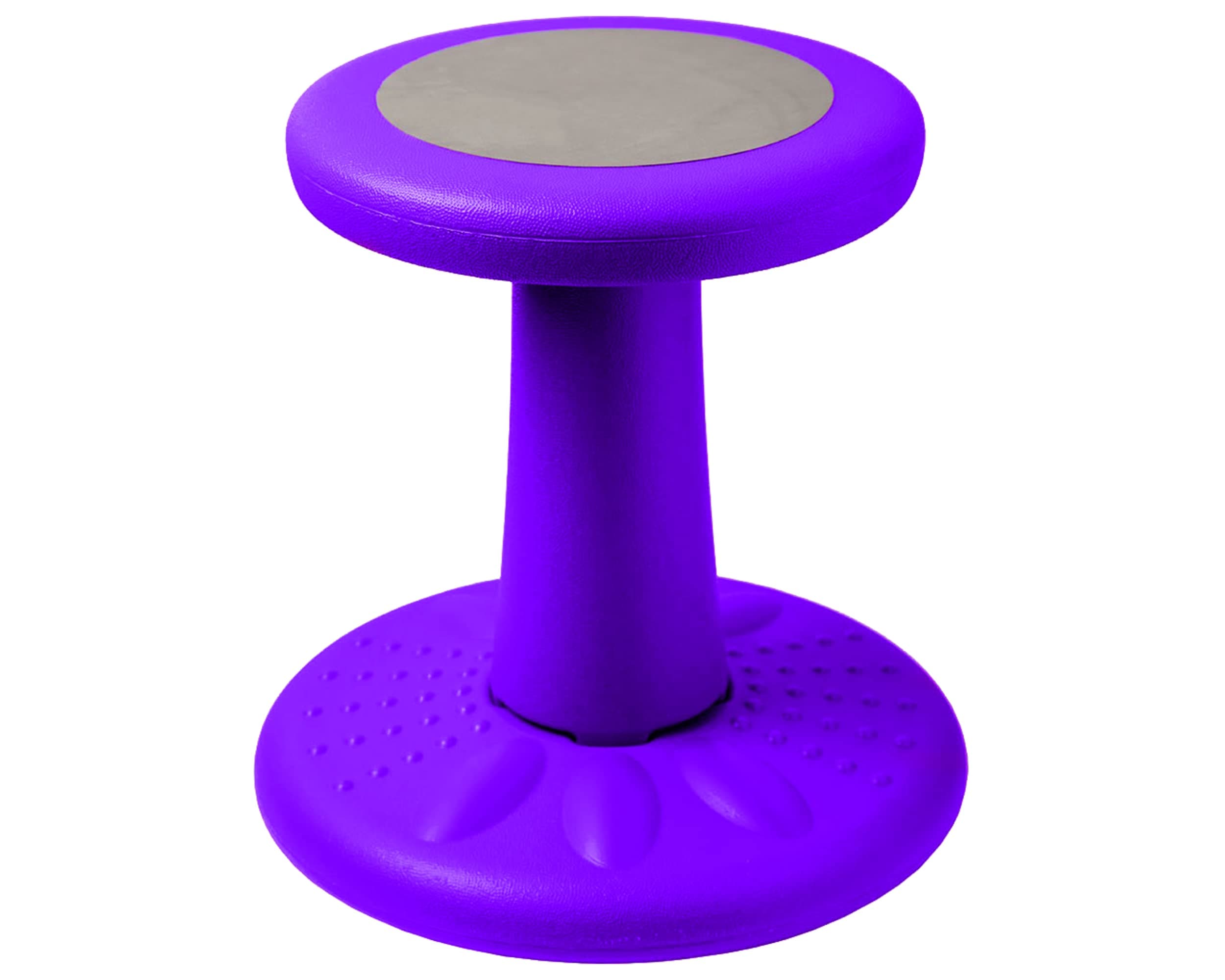 - ActiveChairs - Kids Wobble Stool - Flexible Classroom Seating, Improves Focus, 14" Purple
