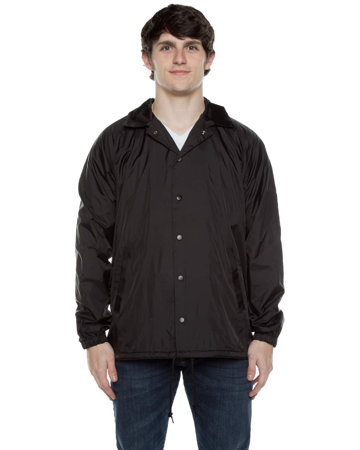 Nylon Windbreaker Coaches Jacket