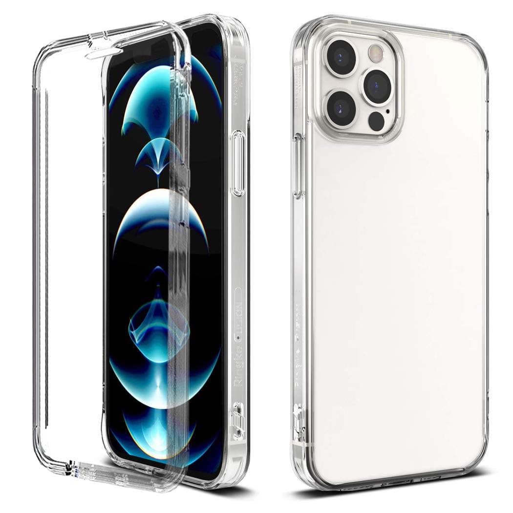 GAPlus iPhone 12 Pro Max 6.7" Front and Back Case, iPhone 12 Pro Max Transparent Clear Fully Protection PC Hard Soft Slim Thin Cover Bumper Shockproof For iPhone 12 Pro Max