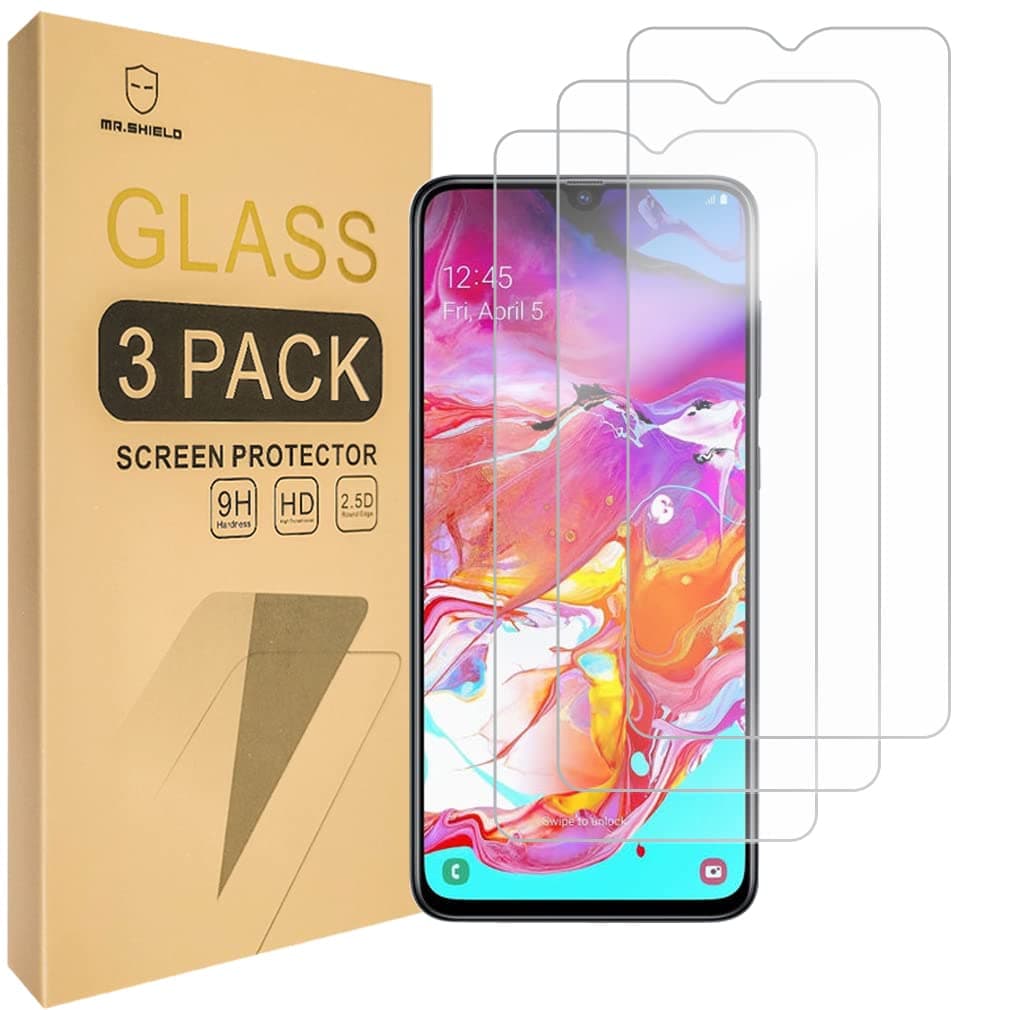 Mr.Shield [3-PACK] Designed For Samsung Galaxy A20S [Tempered Glass] Screen Protector with Lifetime Replacement