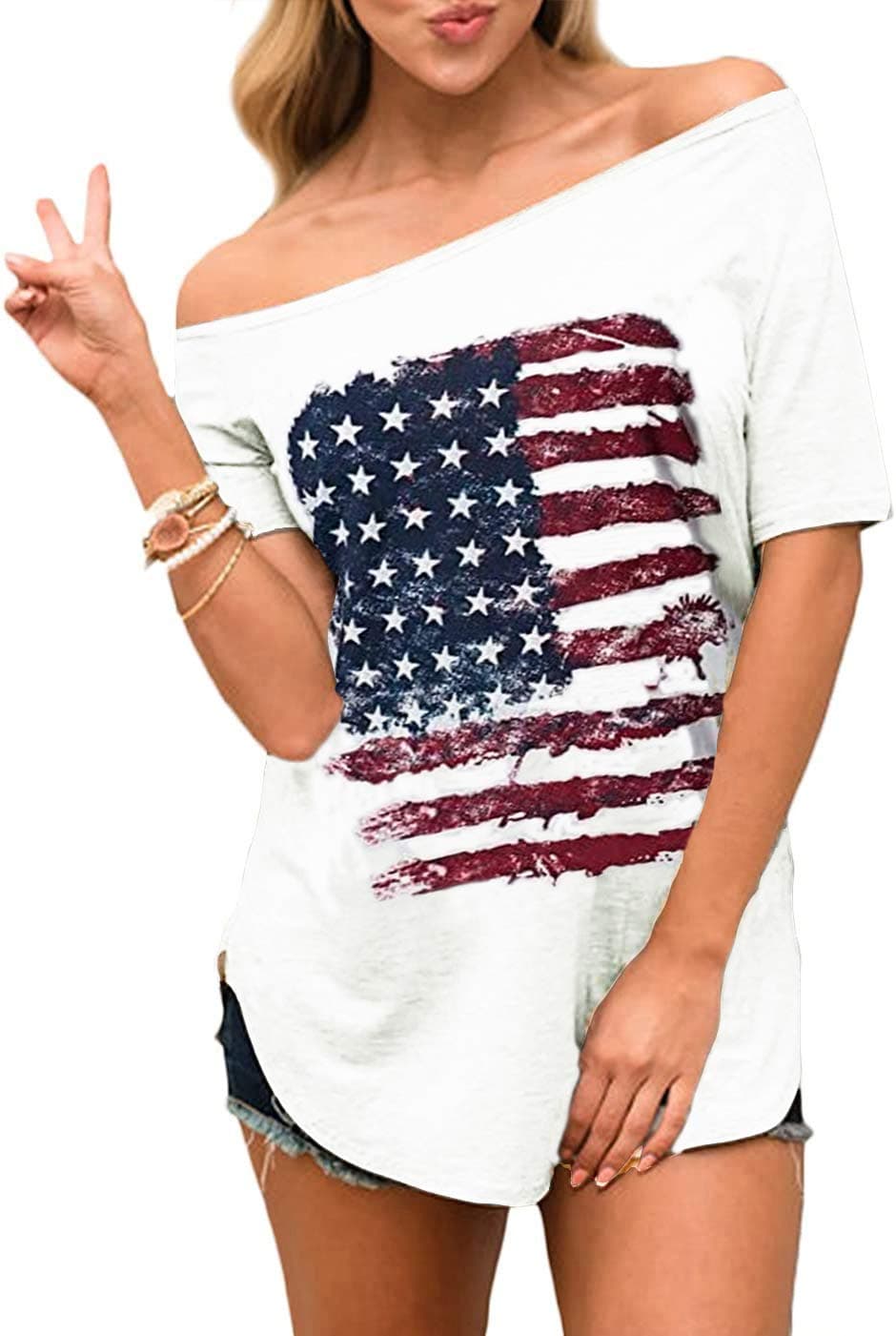 Women's Off Shoulder Funny Halloween Ghost Jack O Lantern Pattern Pumpkin Shirts