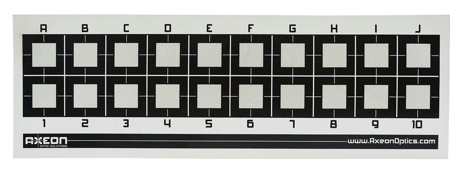 Axeon Optics Absolute Zero Reflective Laser Chart for Absolute Zero Rifle Scope Zeroing Device, Pack of 5, One Size (2218602),Black