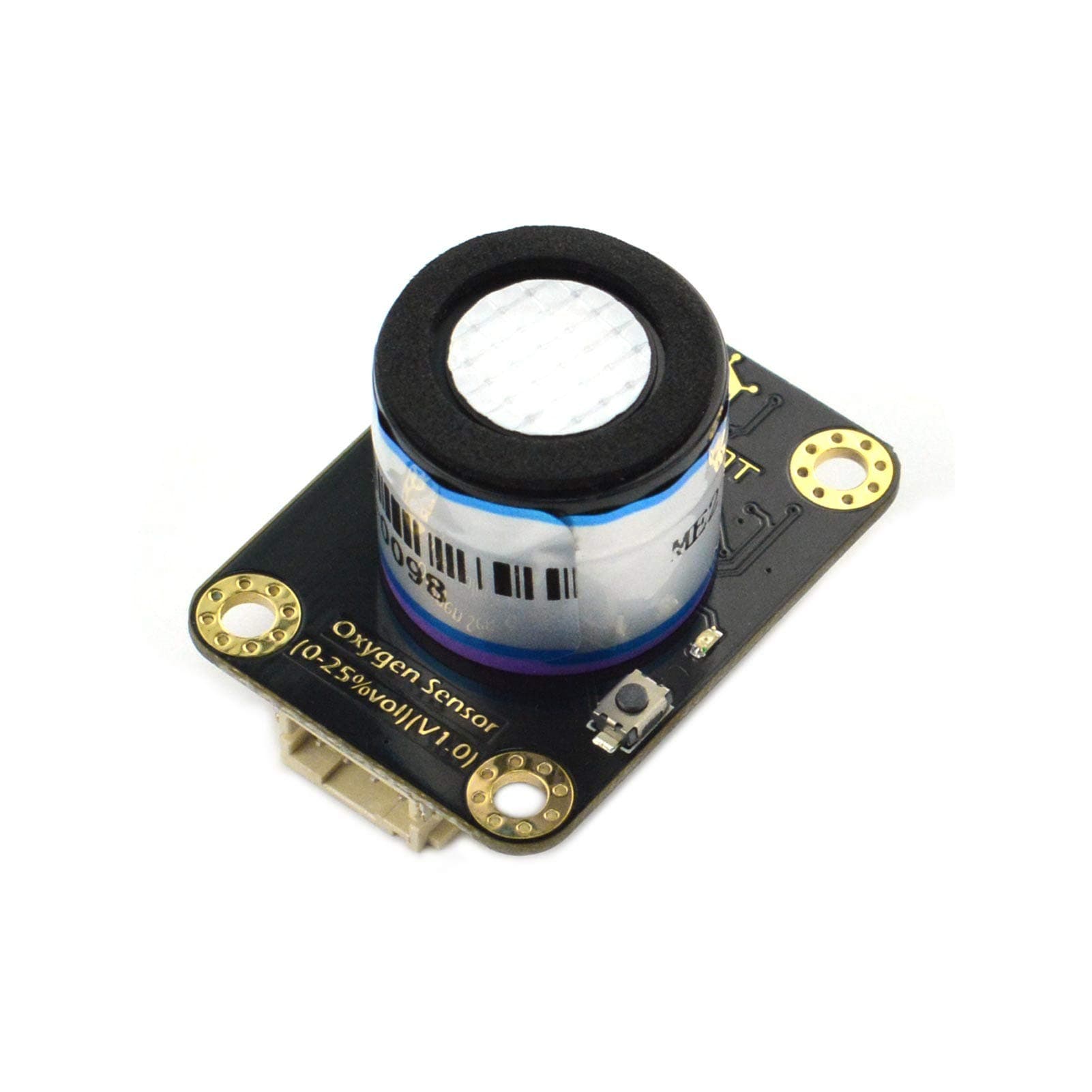 Gravity: I2C Electrochemical Oxygen (O2) Sensor Module | 0-25% Vol Range | Plug & Play Digital Gas Detector | No Soldering | 3.3V-5.5V for Arduino, ESP32, Raspberry Pi | IoT & Air Quality Monitoring