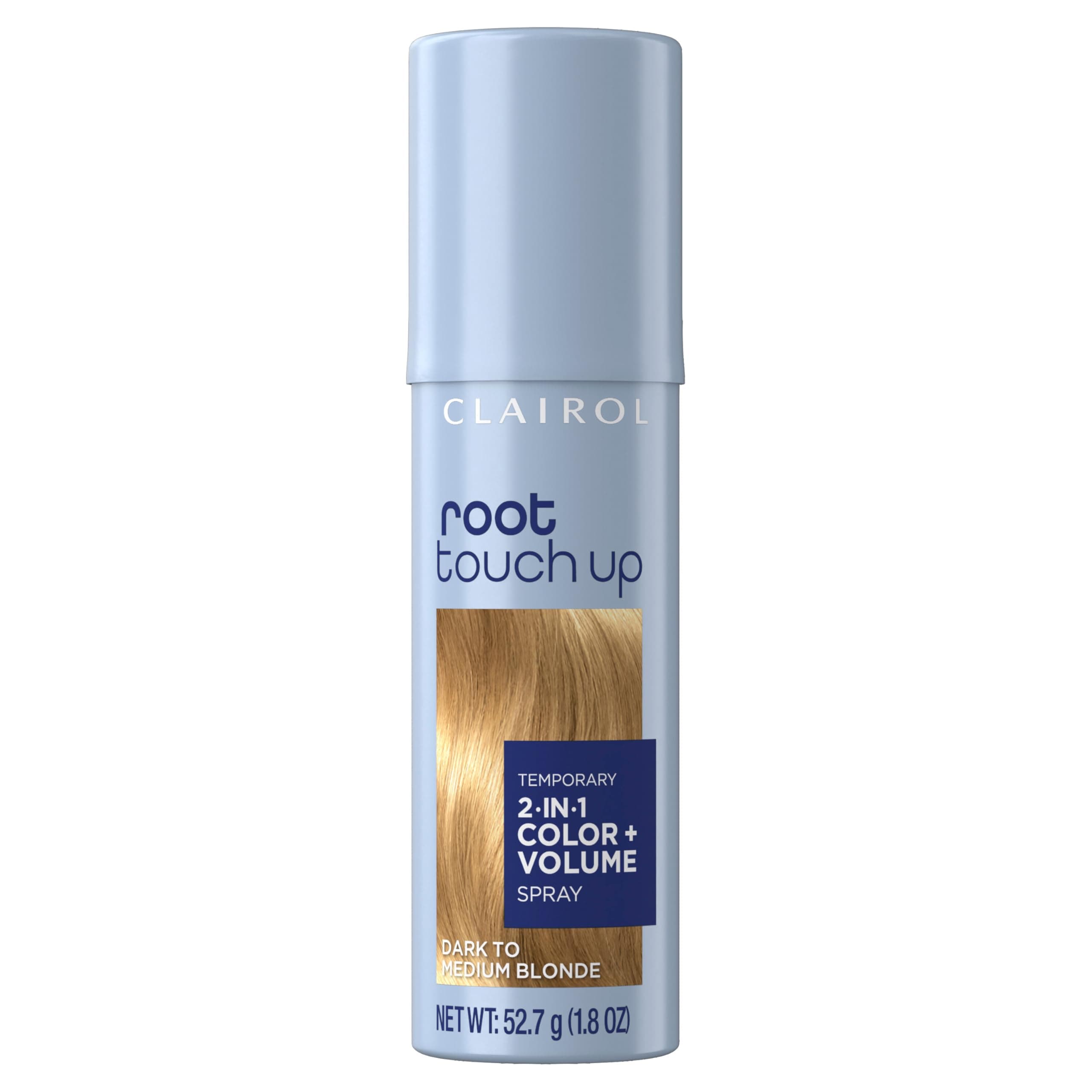Clairol Root Touch-Up Color + Volume 2-in-1 Temporary Spray, Dark to Medium Blonde Hair Color, Pack of 1