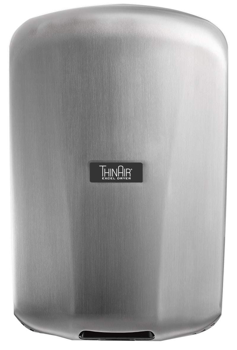 Excel Dryer TA-SB Automatic, Surface-Mounted, ADA-Compliant Conventional Hand Dryer, Brushed Stainless Steel Cover, 110-120V 50/60 Hz