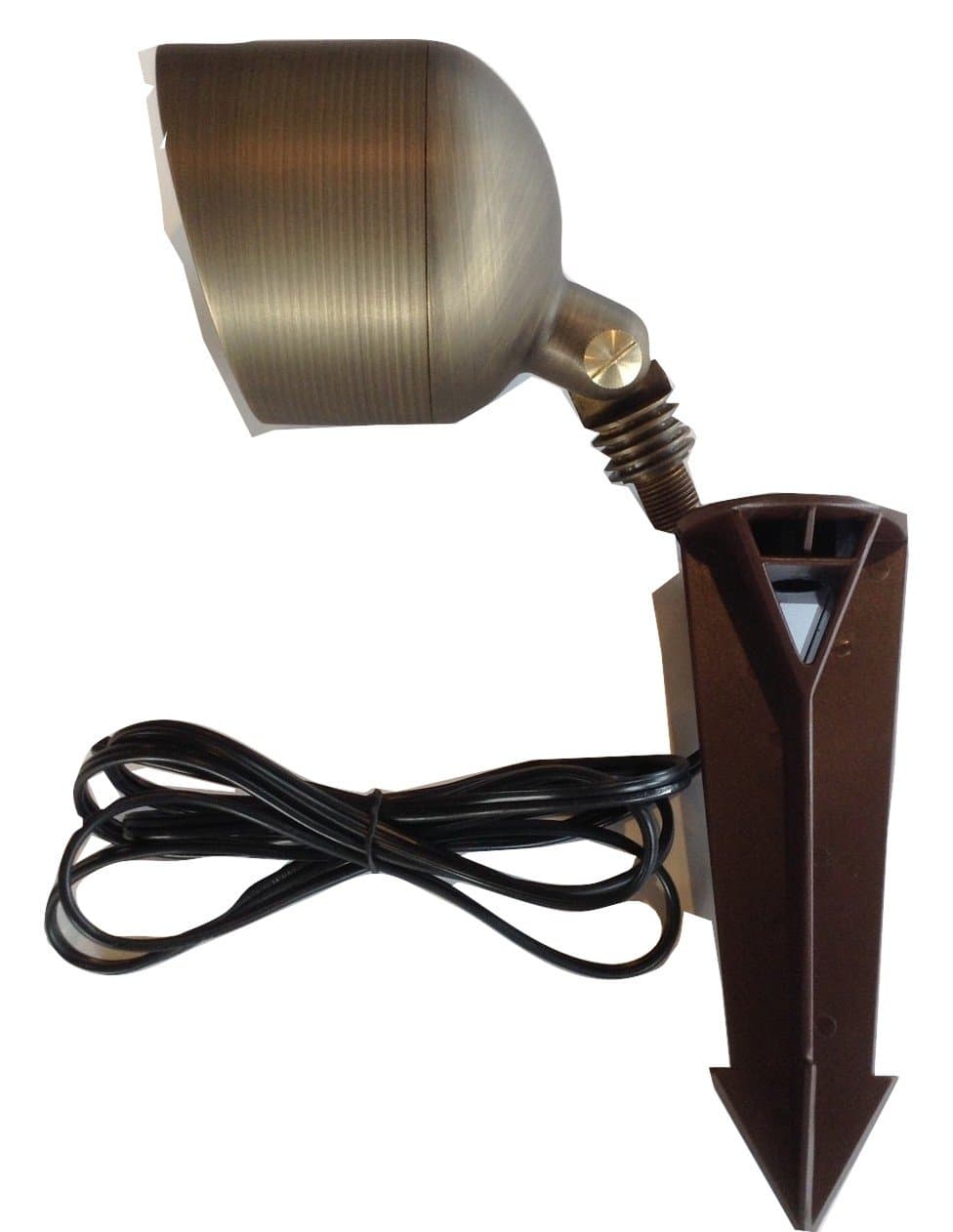 Pinnacle Lights Solid Brass Supernova Wall Wash/Flood Halogen Light Low Voltage Outdoor Landscape Lighting