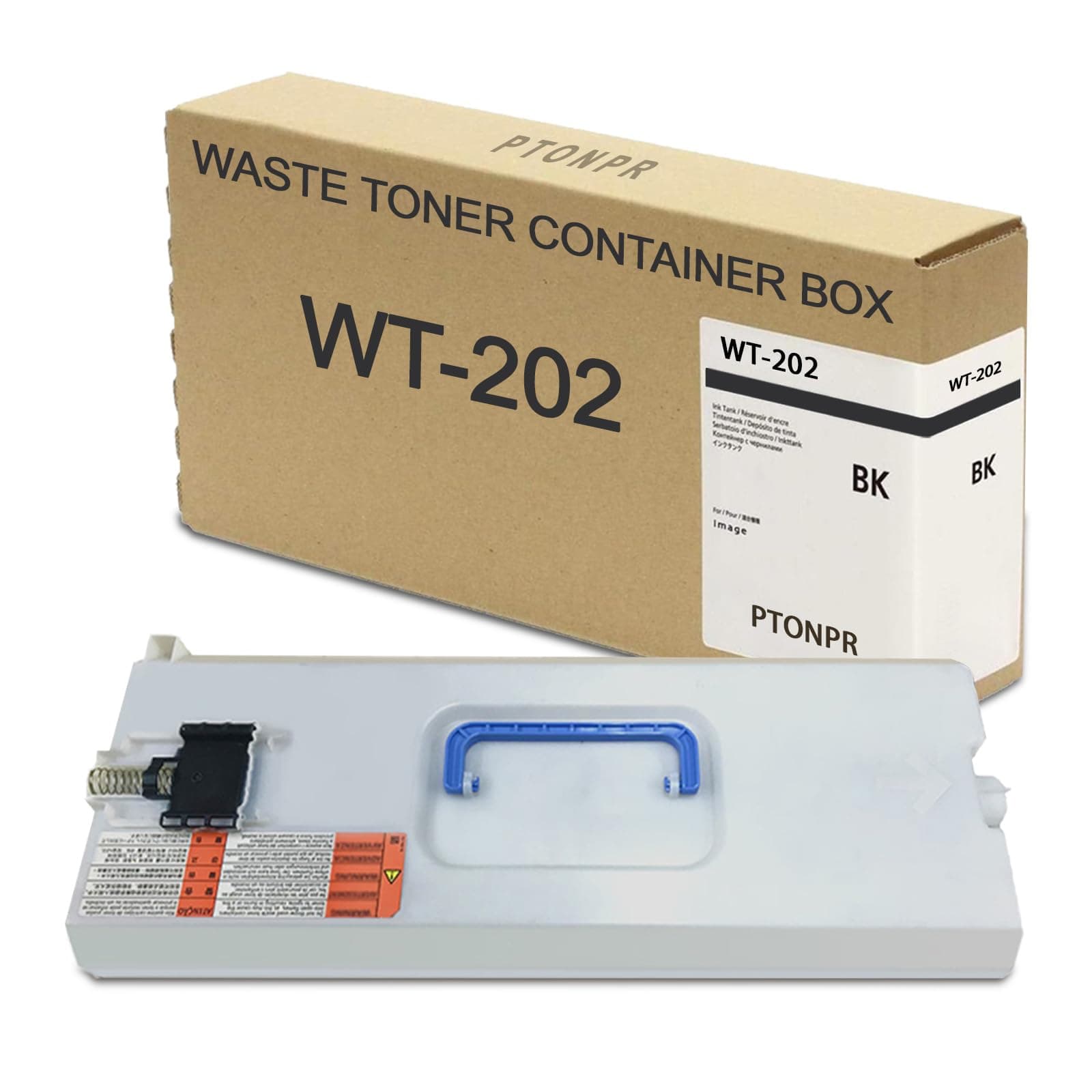 WT-202 High-Capacity Waste Toner Box 1-Pack Replacement for Canon WT202 Waste Toner Container for imageRUNNER Advance C3320 C3325 C3325i C3330 C3330i C3520 C3520i C3525 C3525i C3530 C3530i Printer