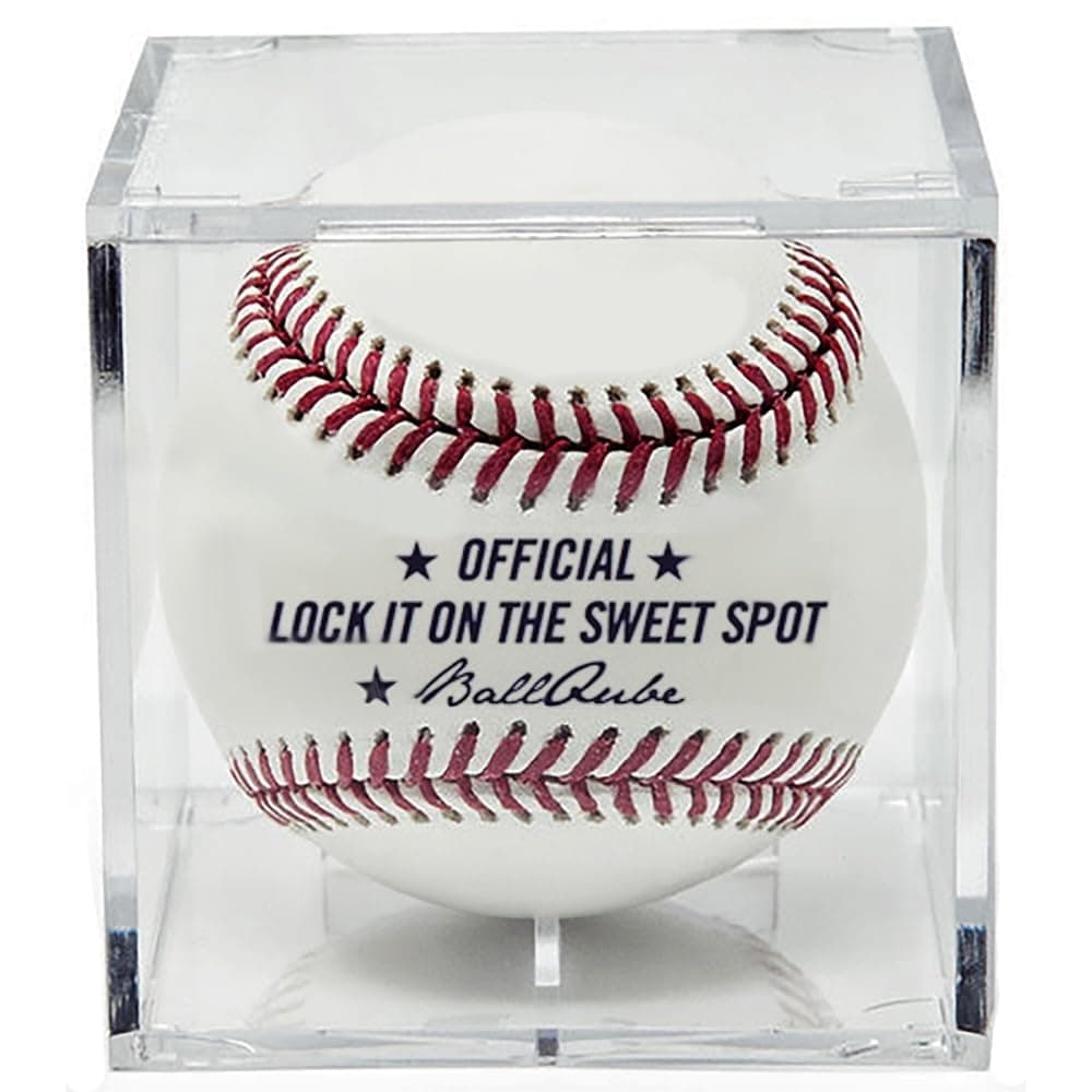 BallQube Baseball Display Case UV Protected Holder Clear Square Cube Memorabilia Autograph Box Showcase Official Size Ball - 8 Pack