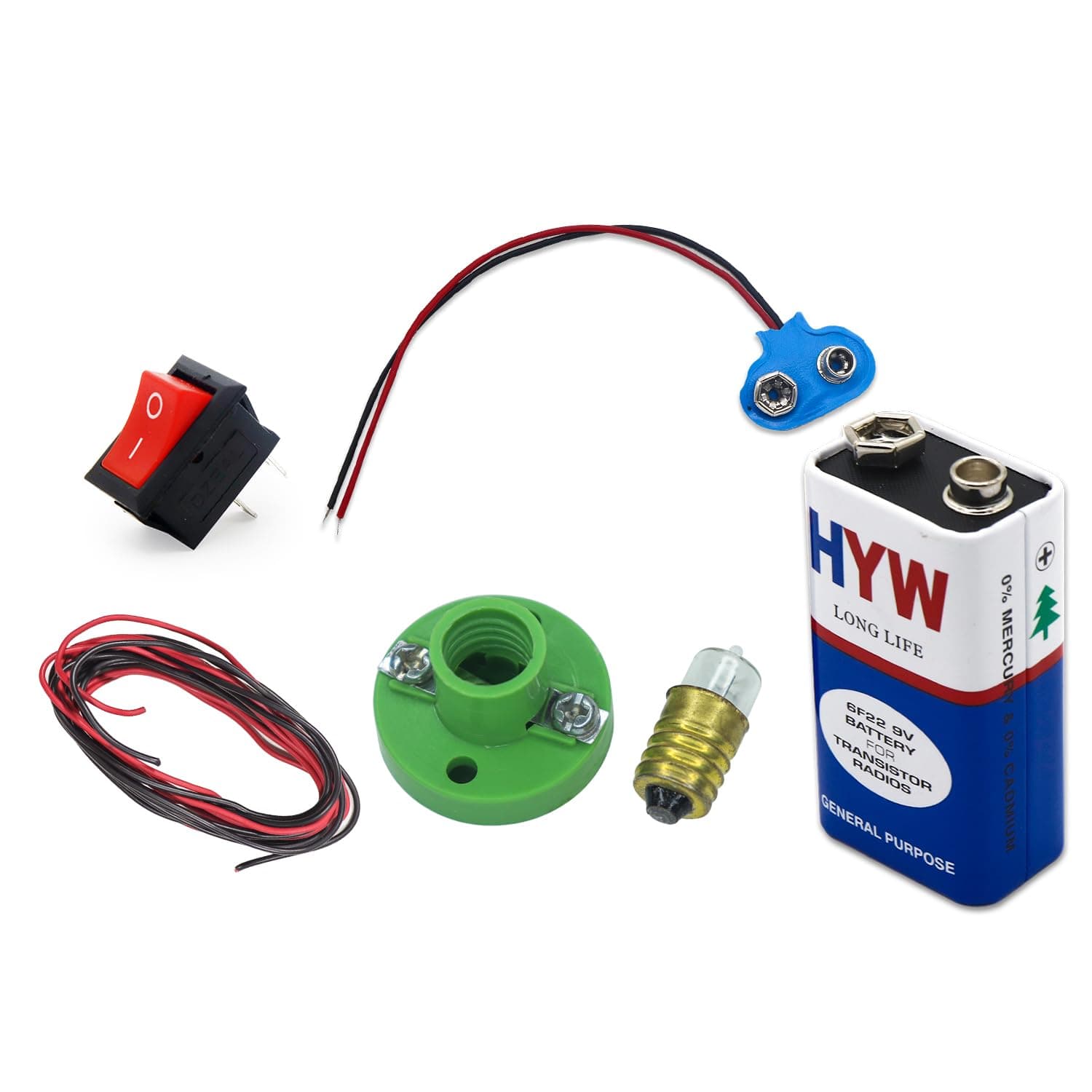 Electronic Spices Mini Bulb Holder kit for DIY Science Project for School Students