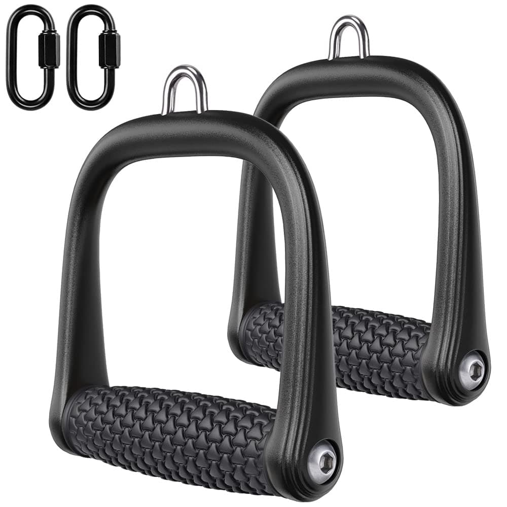 BeneLabel D Handle Cable Attachment, Cable Attachments for Gym, Non-Slip and Comfortable Grip, Solid Aluminum Alloy Handle, Suitable for Home and Gym