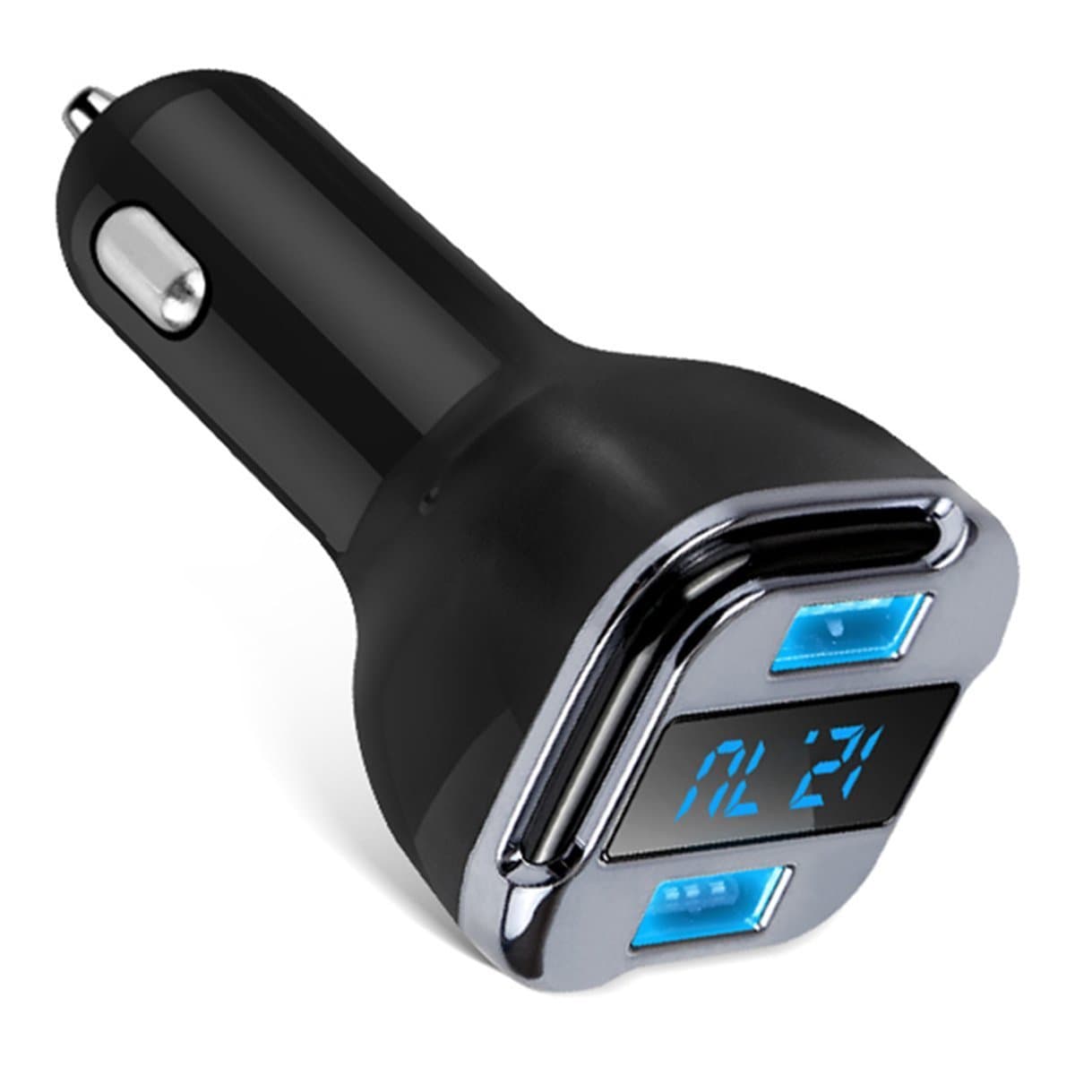 Car Charger Tracker 4.2A Dual USB Quick Charging Smart Car Charger with Vehicle GPS Locator Mobile APP Finder Real-time Tracking Save time to find the Parking Location Standard Charger for iPhone 8/ 8 Plus/ X , Fast Charge for Samsung s9/ s8/ s8 Plus/ S7